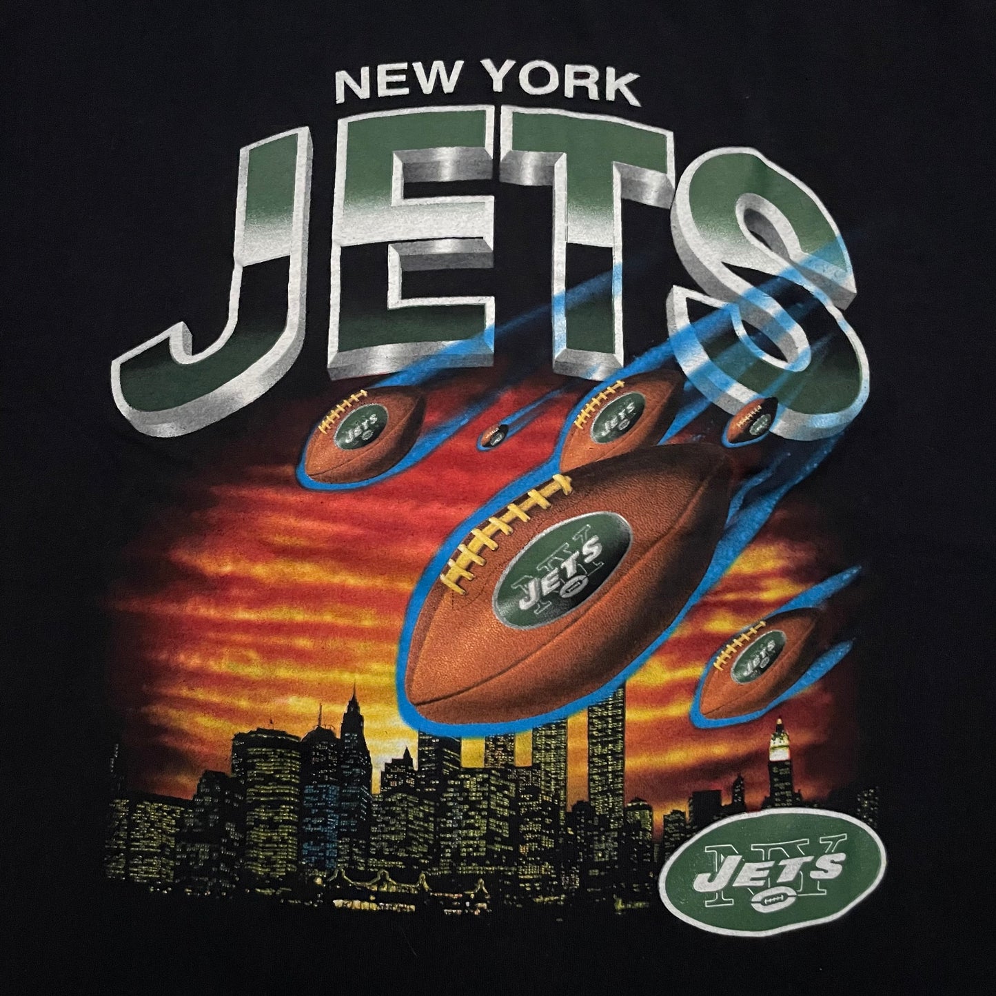 New York Jets Vintage skyline True Fan shirt size Large