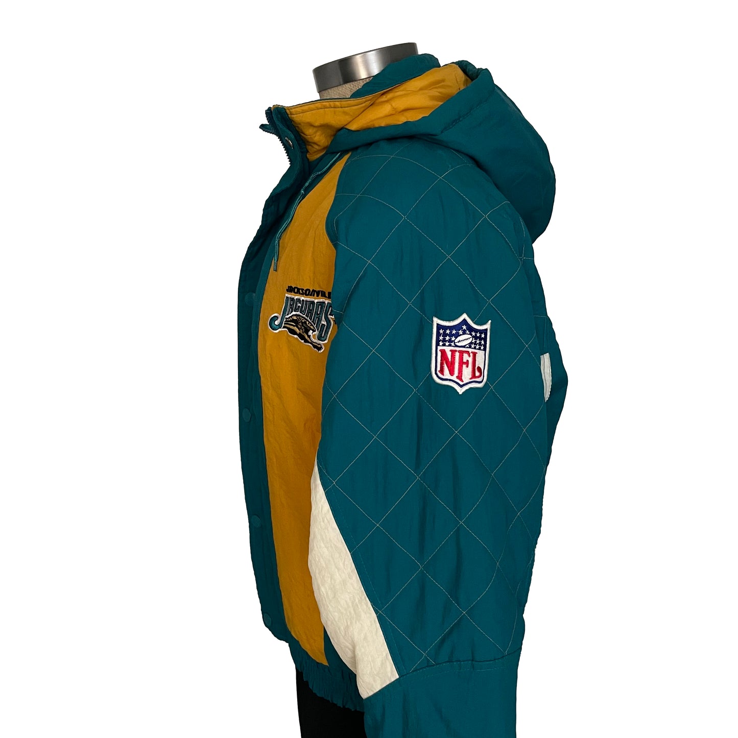 Vintage Jacksonville Jaguars banned logo STARTER jacket size MEDIUM