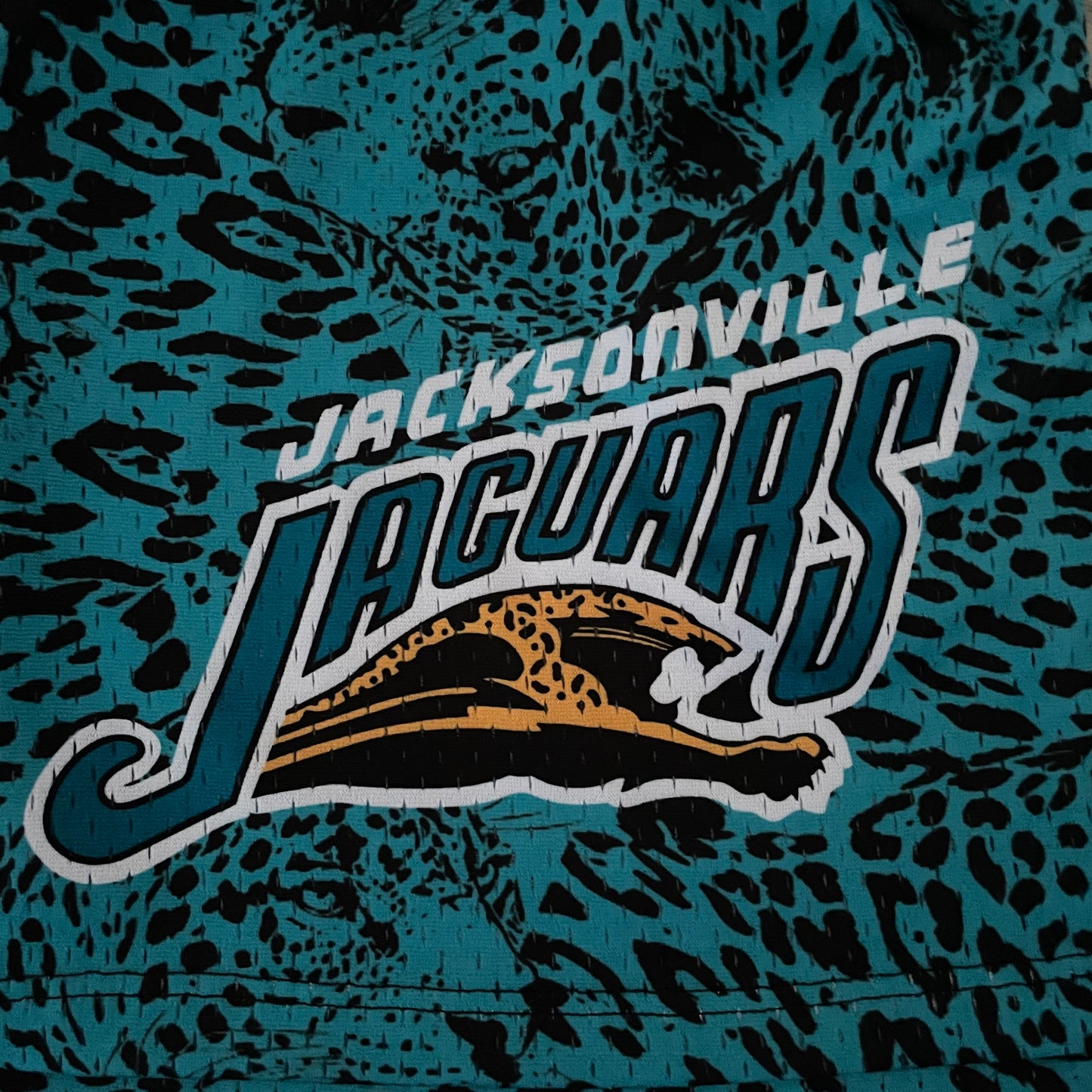 93' Jaguar Print Mesh Shorts