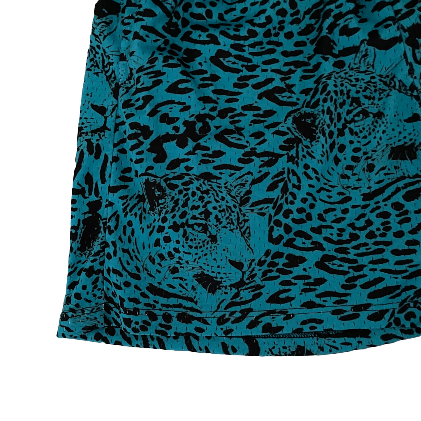 93' Jaguar Print Mesh Shorts