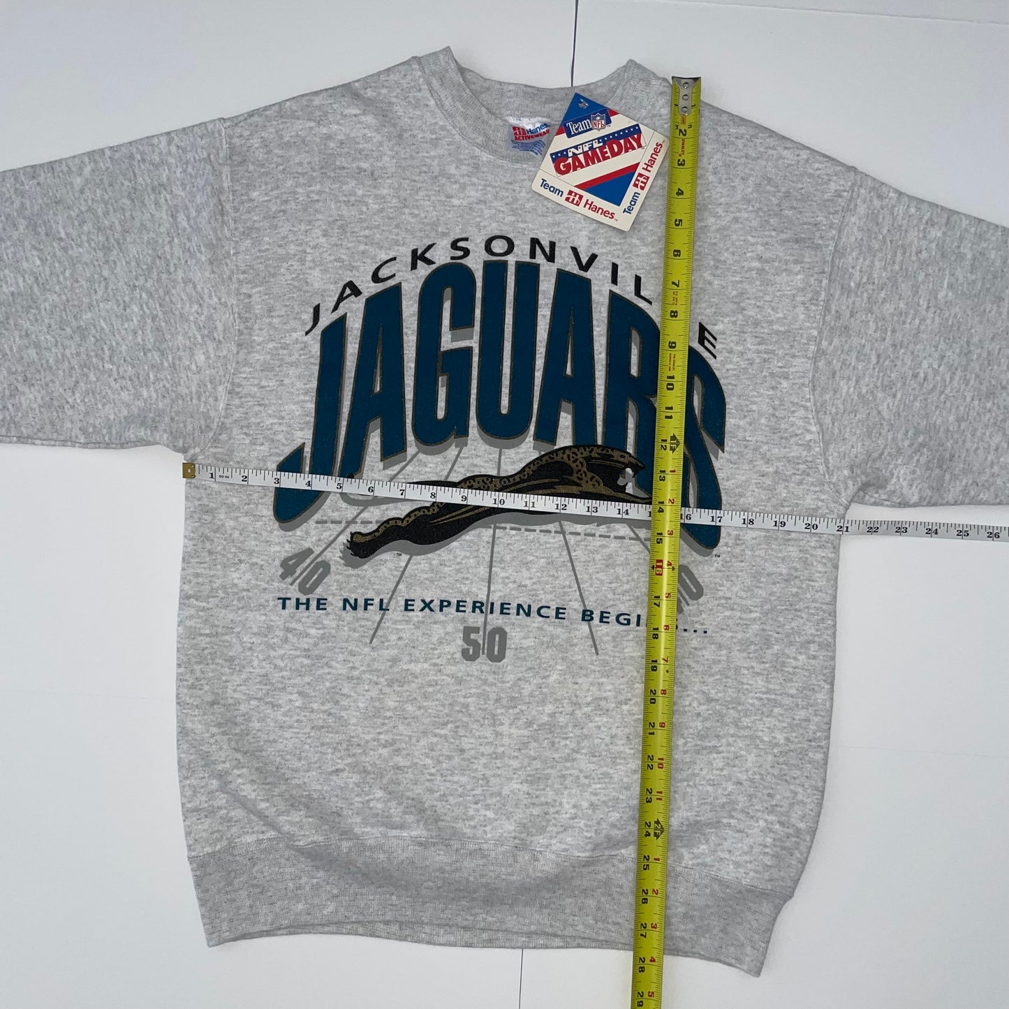 Vintage Jacksonville Jaguars DEADSTOCK banned logo sweatshirt size MEDIUM