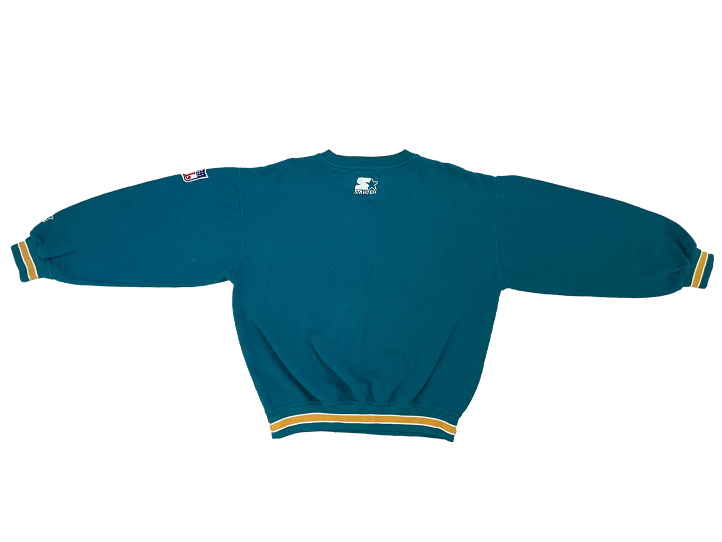 Jacksonville Jaguars EMBROIDERED Starter Tail Sweep sweatshirt size MEDIUM