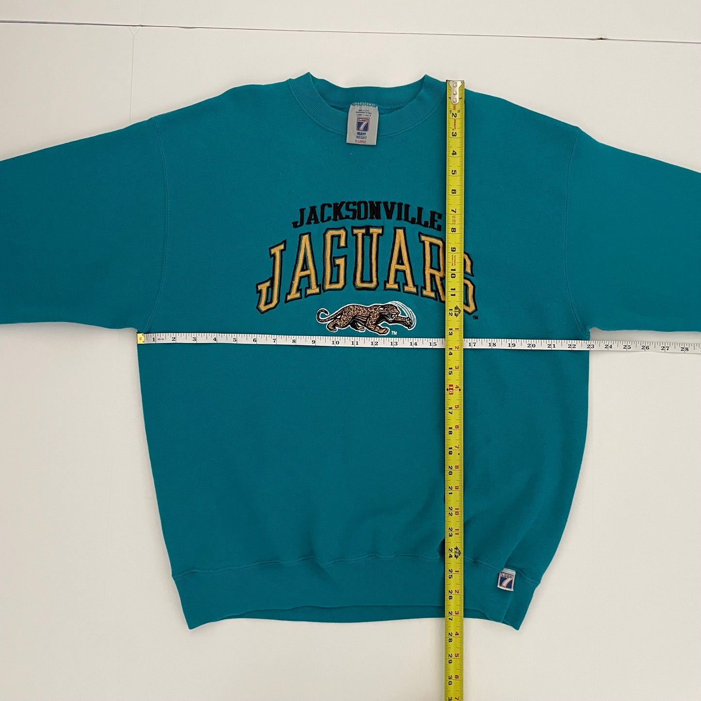 Vintage Jacksonville Jaguars embroidered LOGO 7 sweatshirt size LARGE