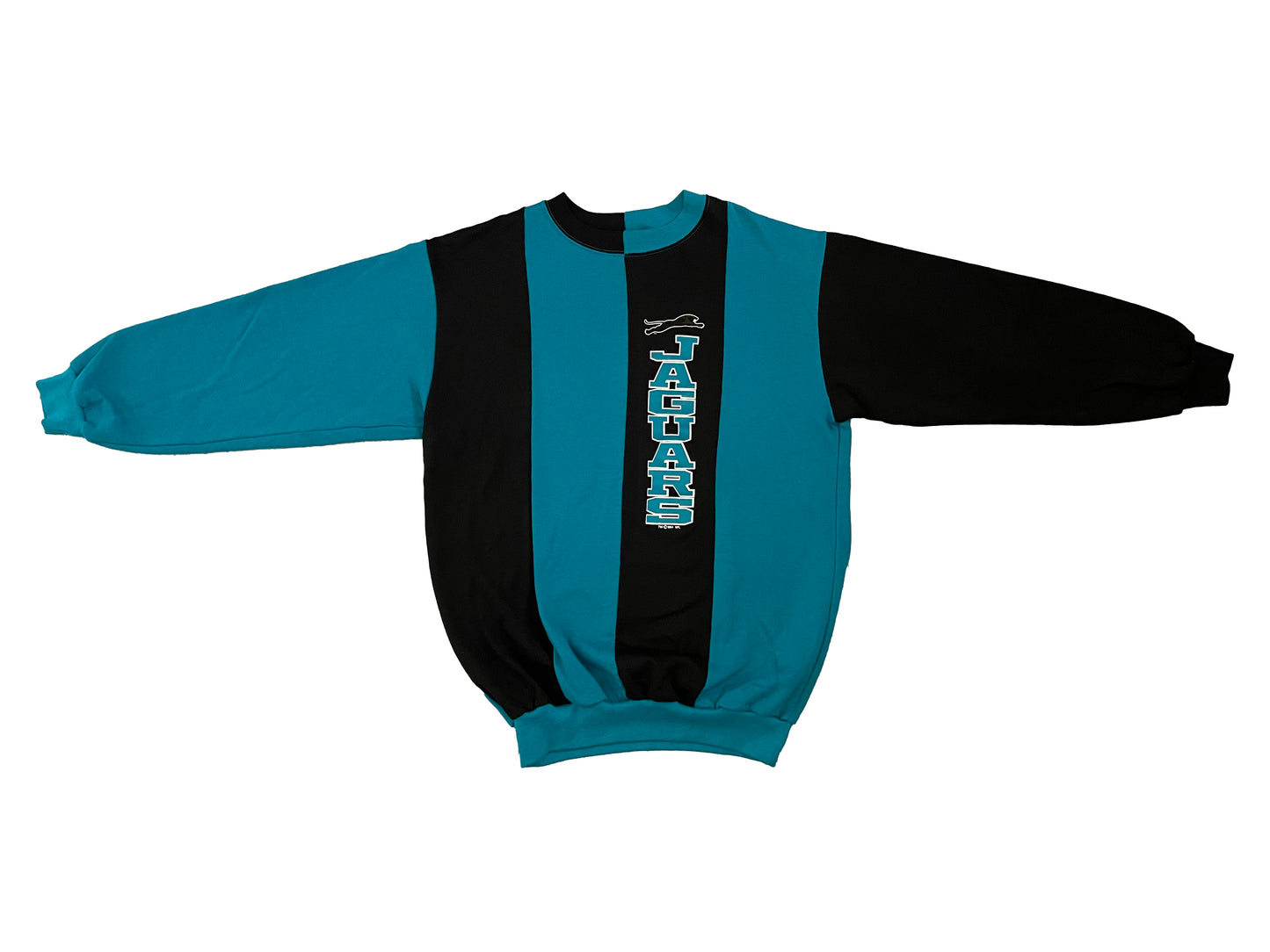Jacksonville Jaguars banned logo color block sweatshirt size MEDIUM