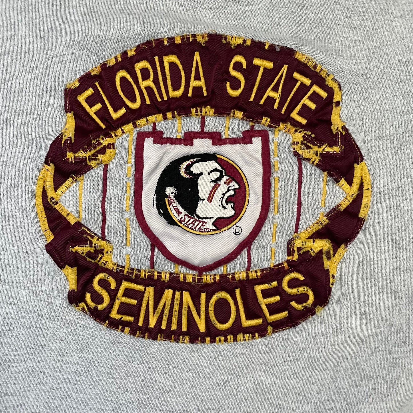 Florida State Seminoles FSU EMBROIDERED sweatshirt size LARGE