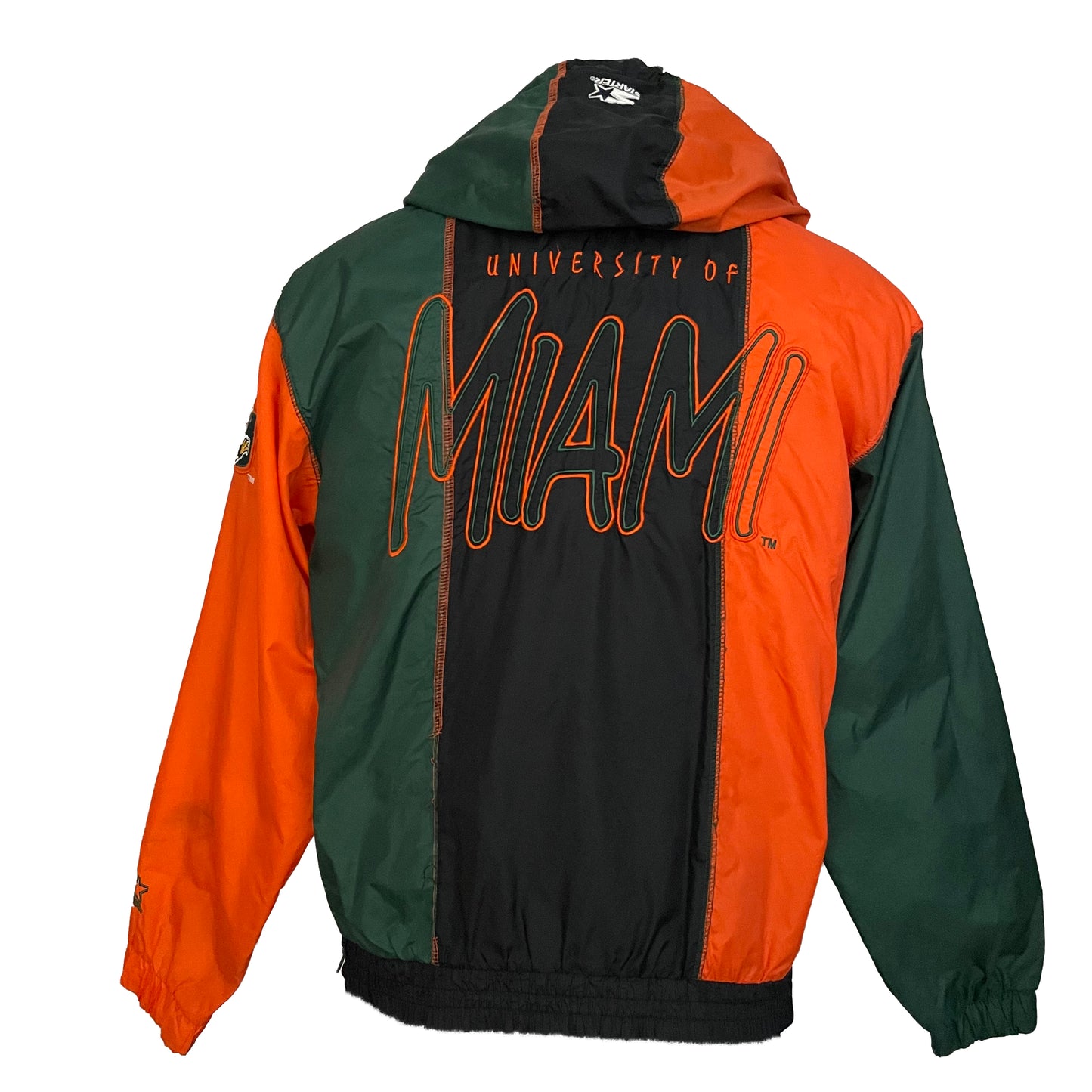 Miami Hurricanes UM STARTER windbreaker size SMALL