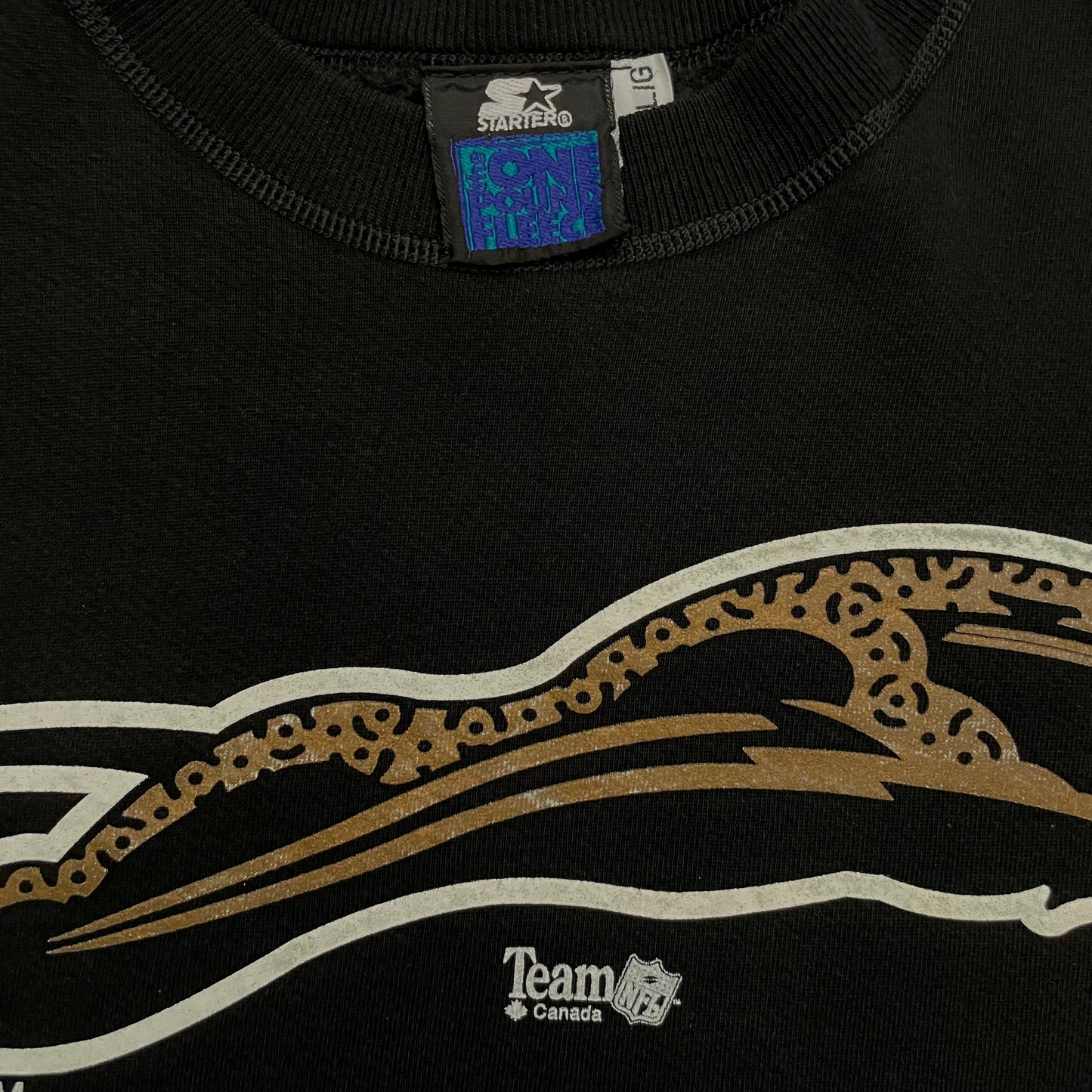 Vintage Jacksonville Jaguars 1994 banned logo STARTER sweatshirt size LARGE