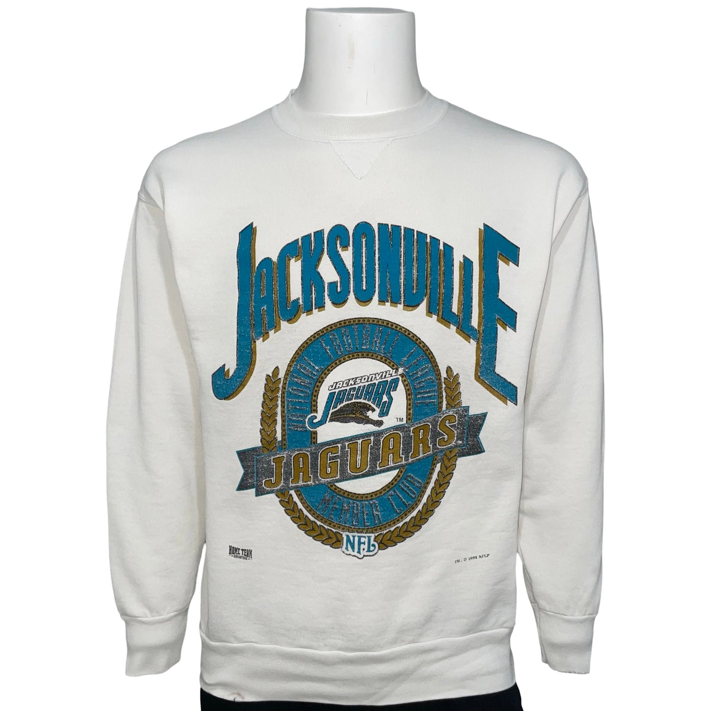 Vintage Jacksonville Jaguars 1994 banned logo sweatshirt size MEDIUM