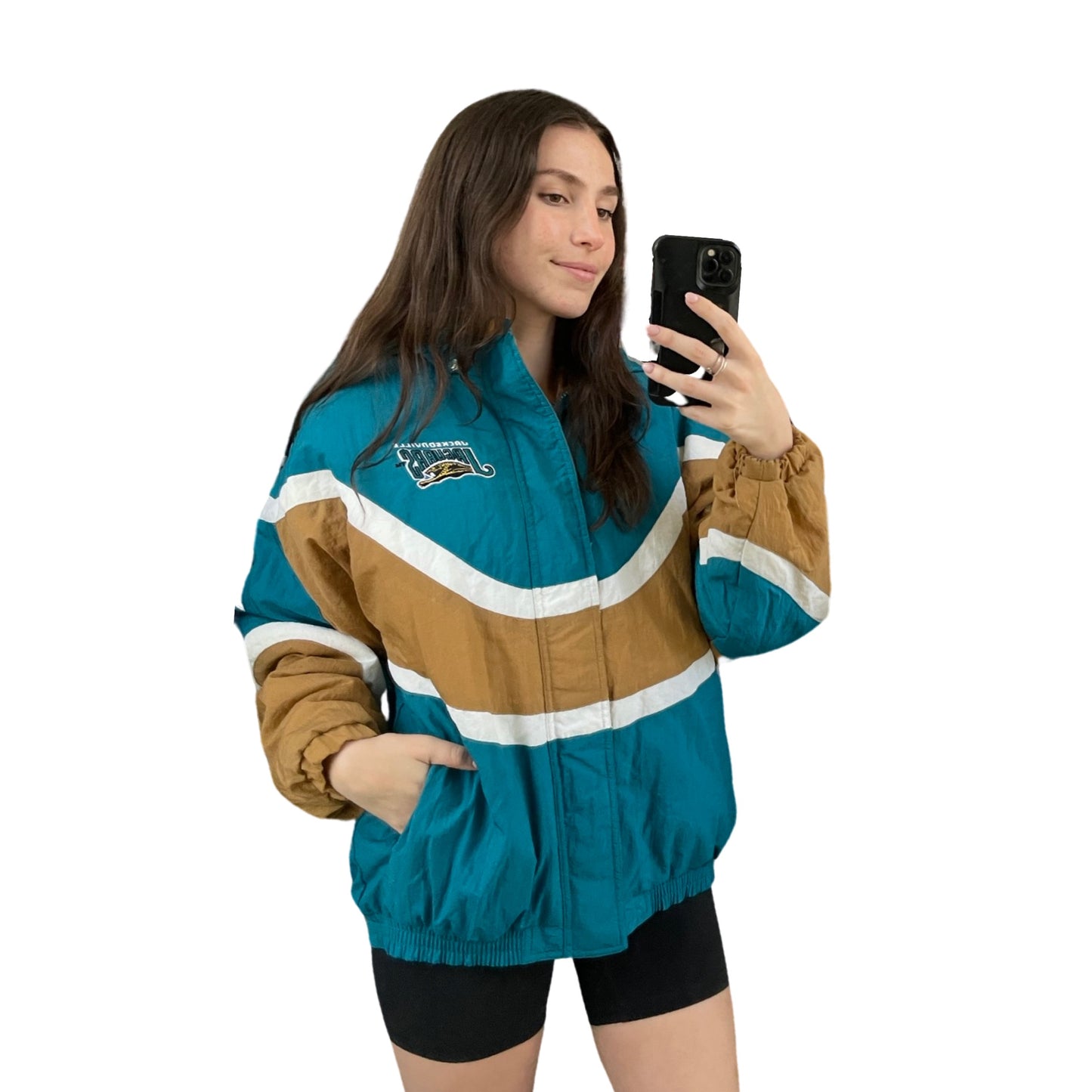 Vintage Jacksonville Jaguars APEX banned logo jacket size SMALL