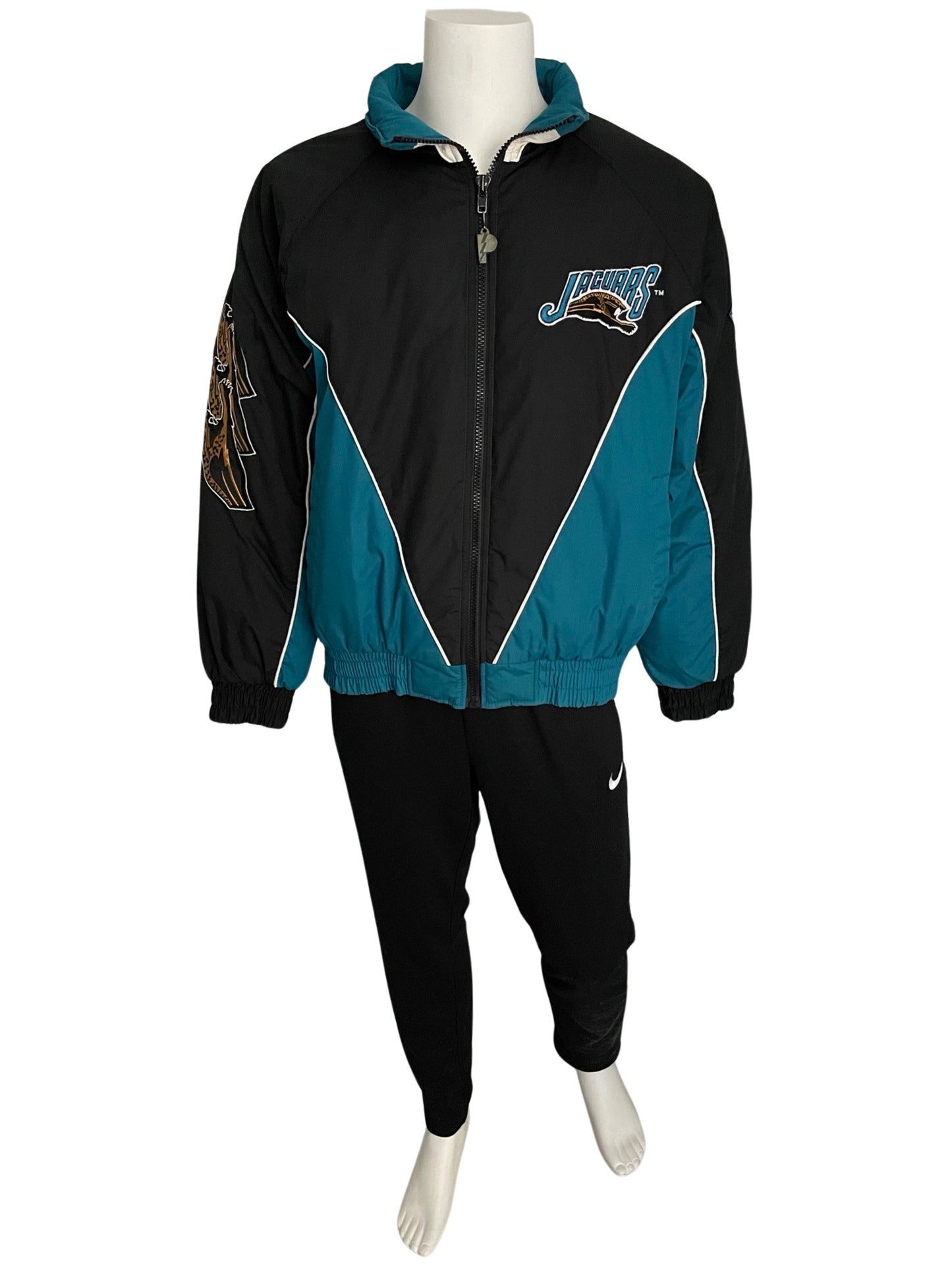 Vintage Jacksonville Jaguars banned logo PRO PLAYER by Daniel Young jacket size LARGE