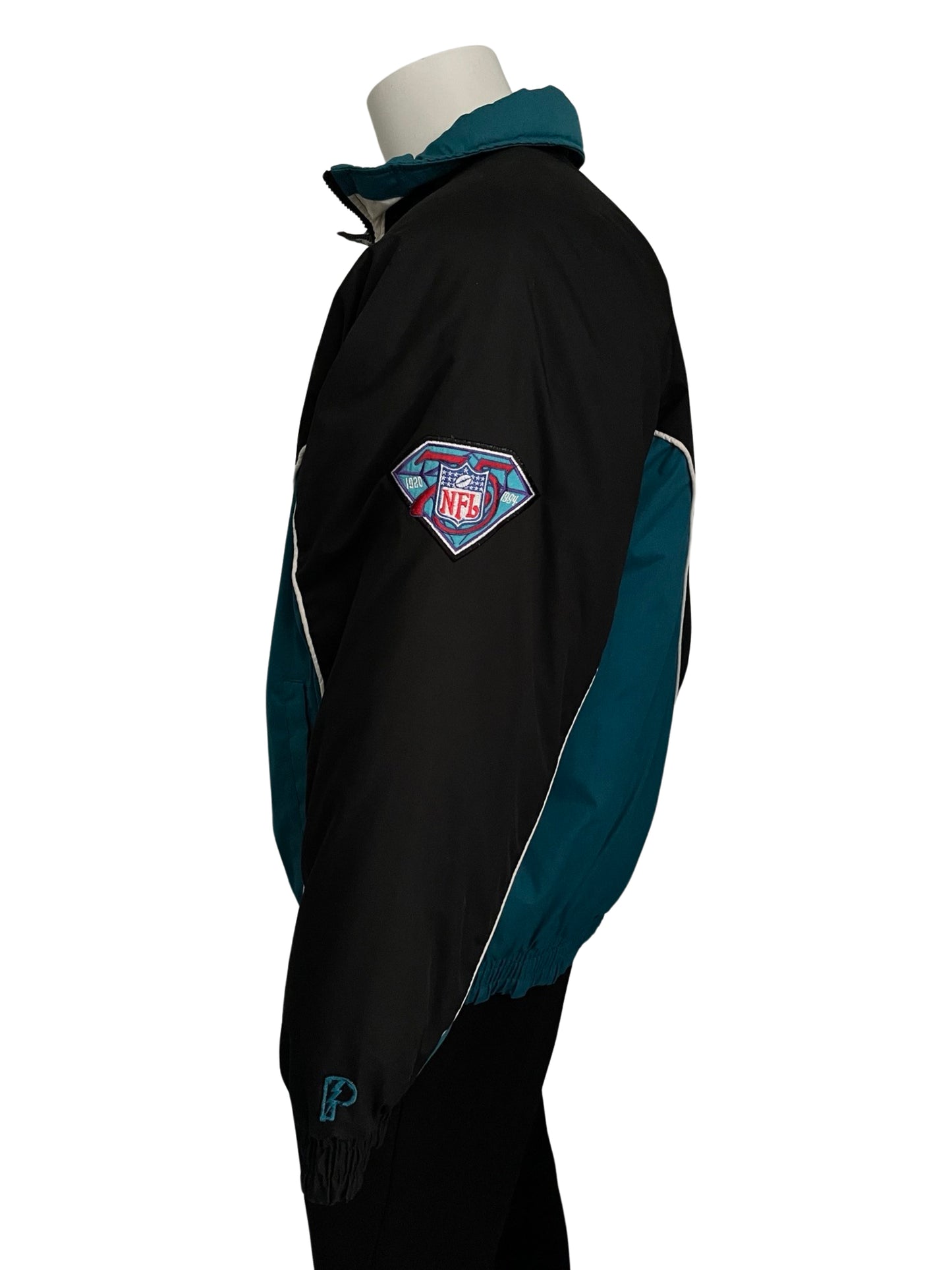 Vintage Jacksonville Jaguars banned logo PRO PLAYER by Daniel Young jacket size LARGE