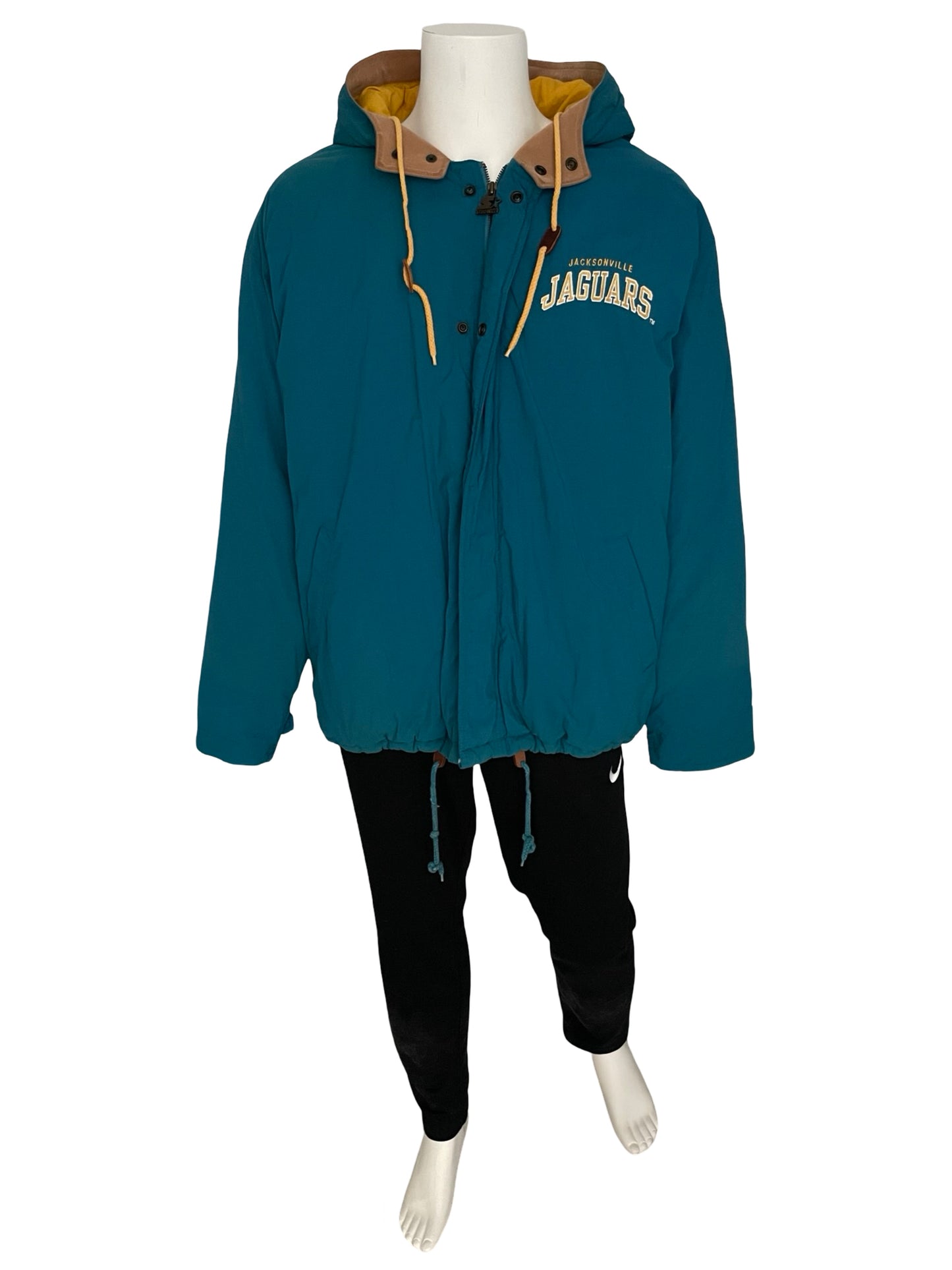 Vintage Jacksonville Jaguars banned logo STARTER jacket size LARGE