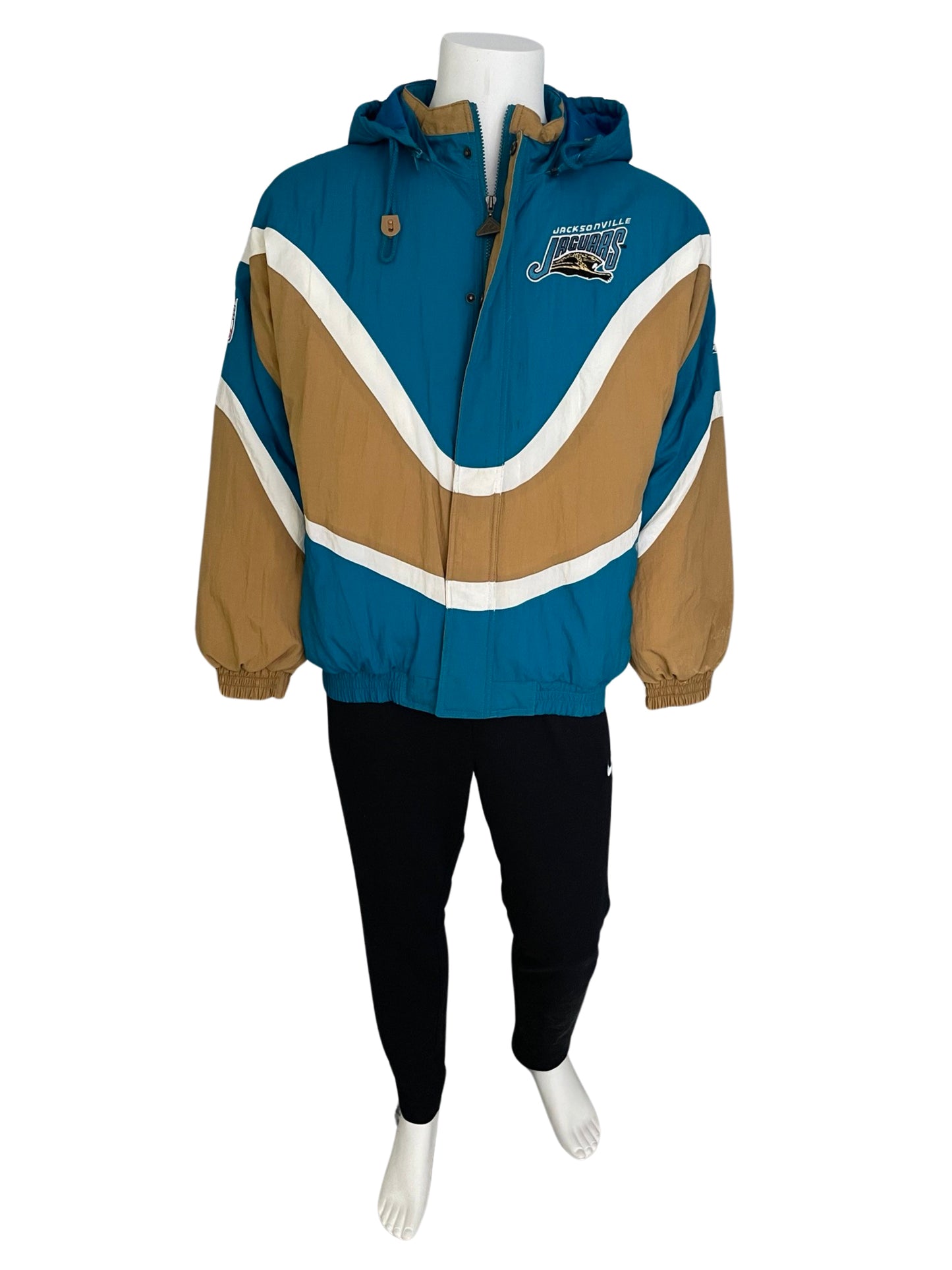 Vintage Jacksonville Jaguars banned logo APEX jacket size MEDIUM