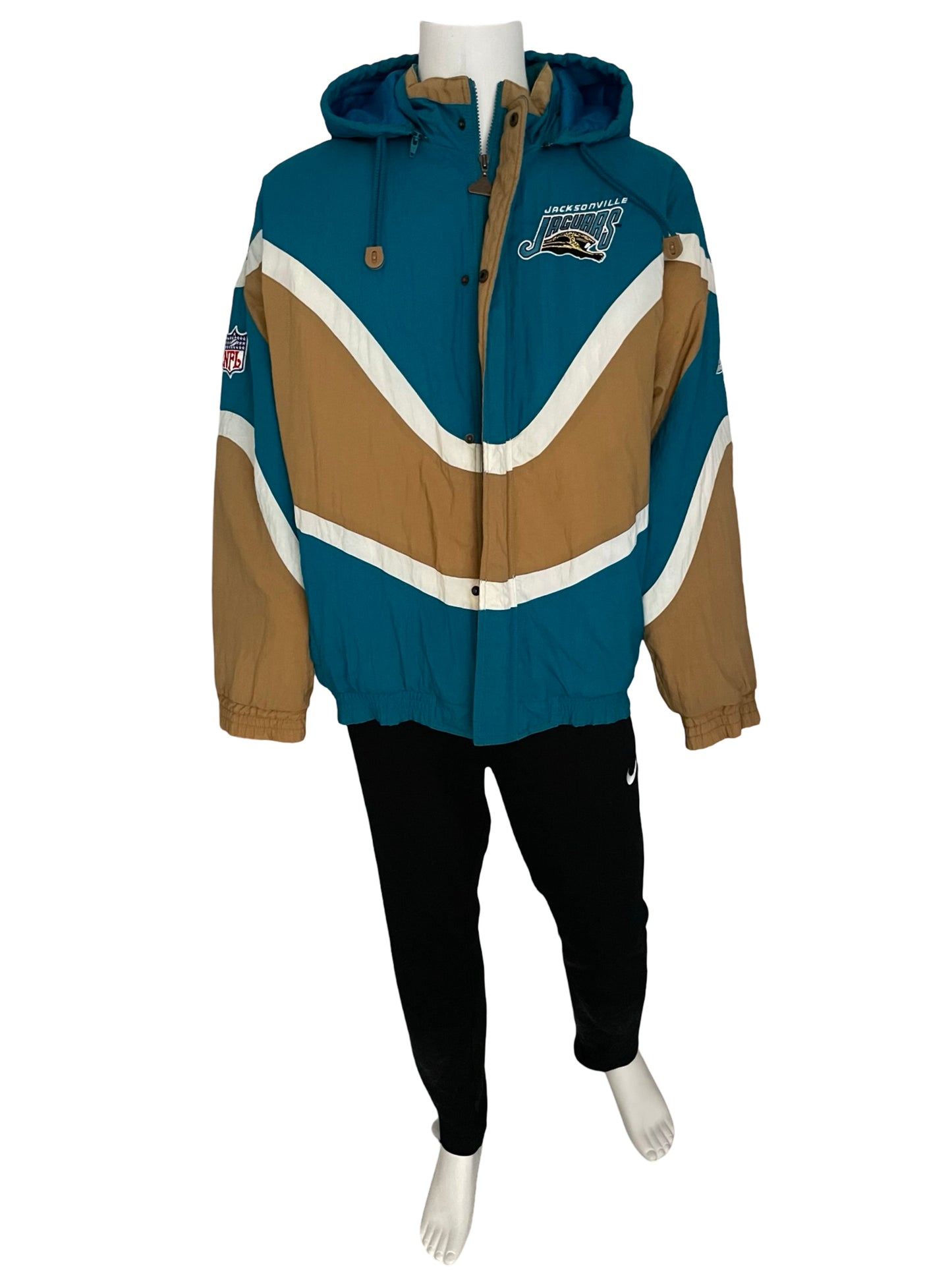 Vintage Jacksonville Jaguars banned logo APEX jacket size XL