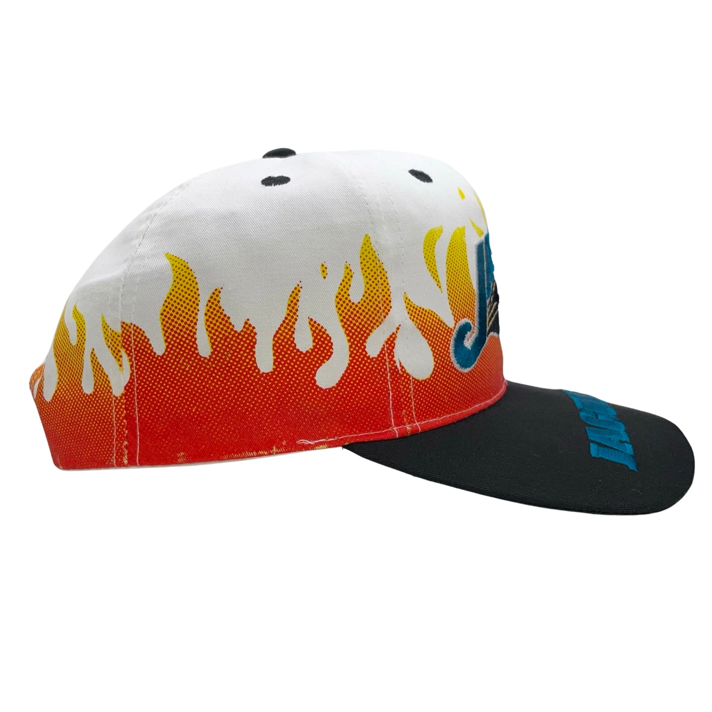 Vintage Jacksonville Jaguars banned logo RARE "On Fire" hat
