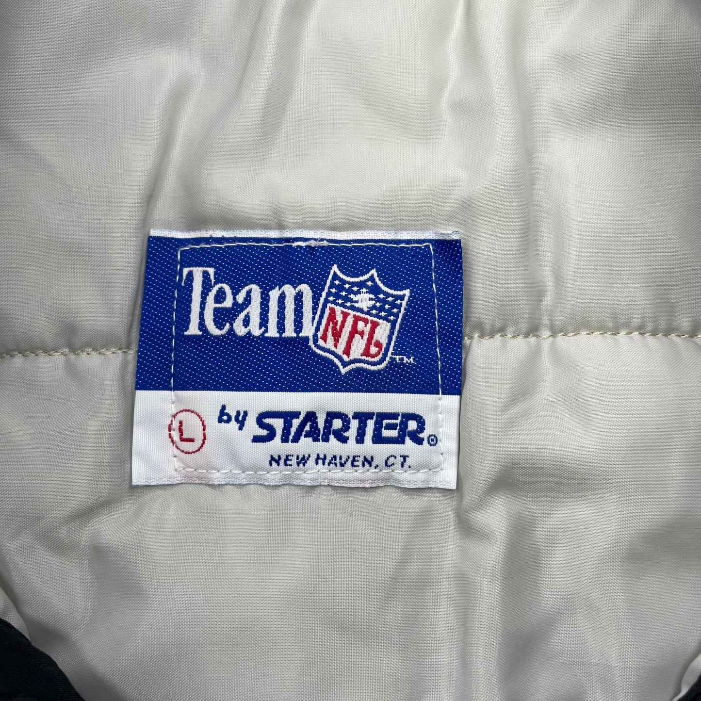 Jacksonville Jaguars STARTER banned logo bomber jacket size LARGE