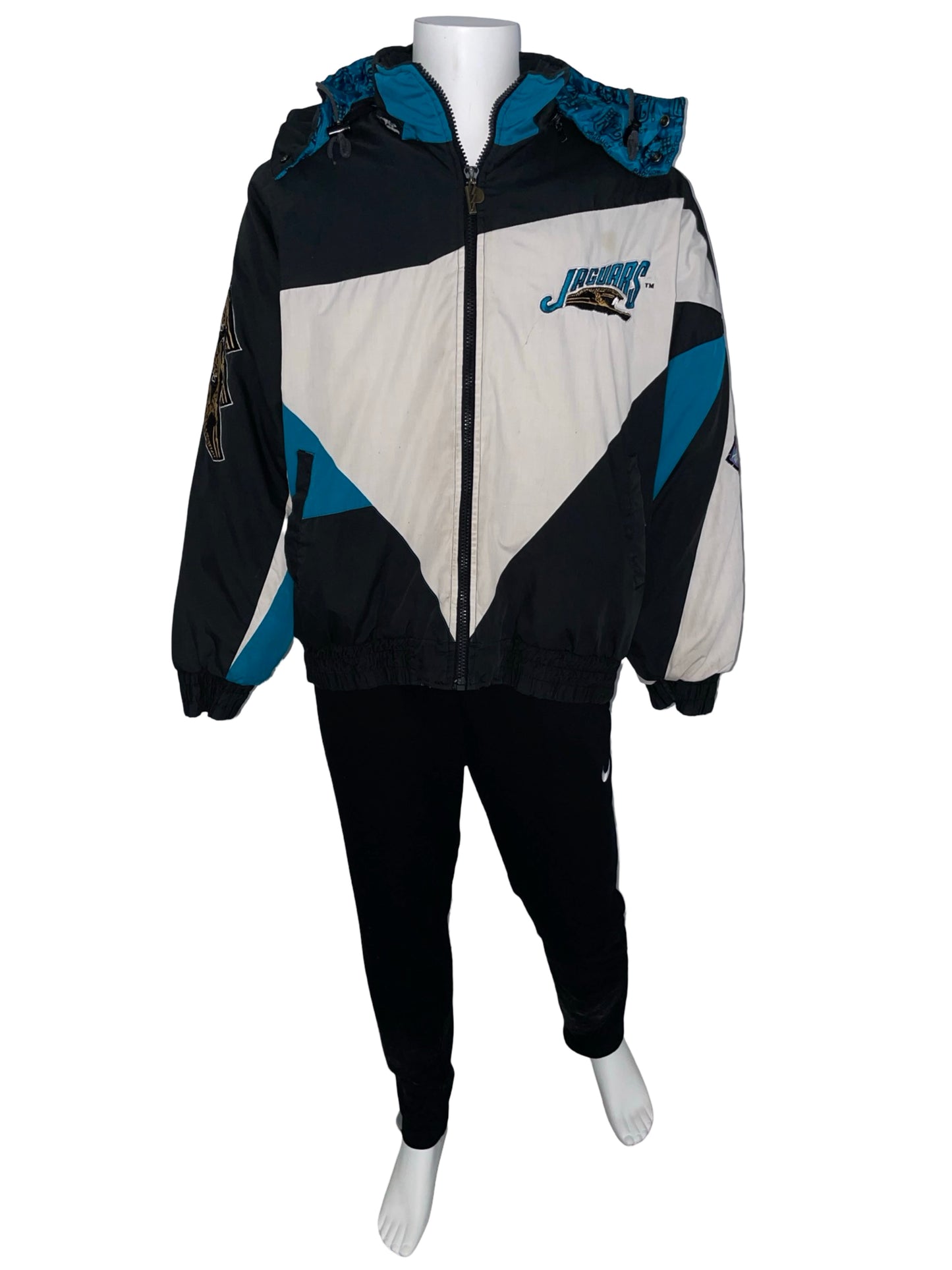 Vintage Jacksonville Jaguars banned logo PRO PLAYER jacket size XL