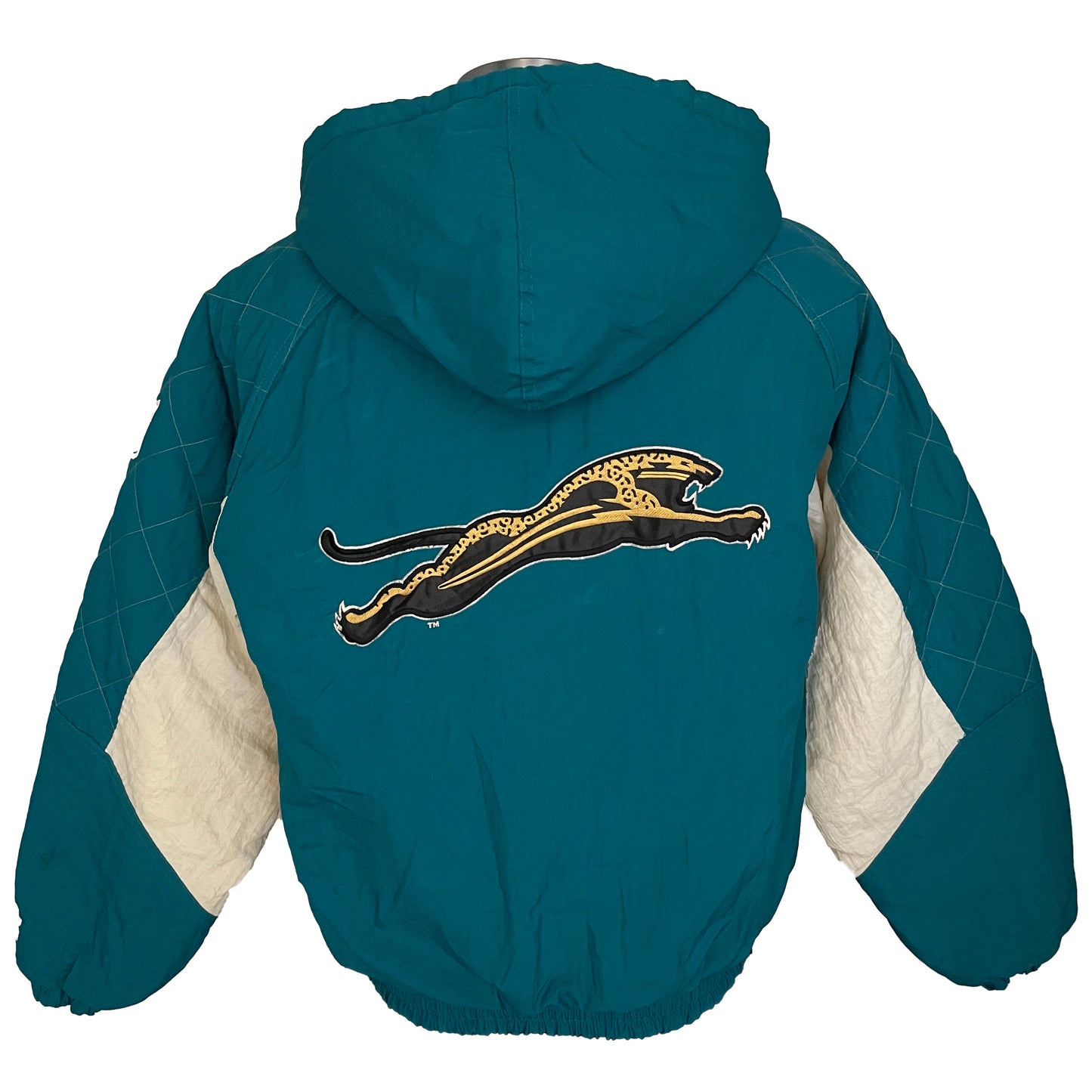 Vintage Jacksonville Jaguars banned logo STARTER jacket size MEDIUM