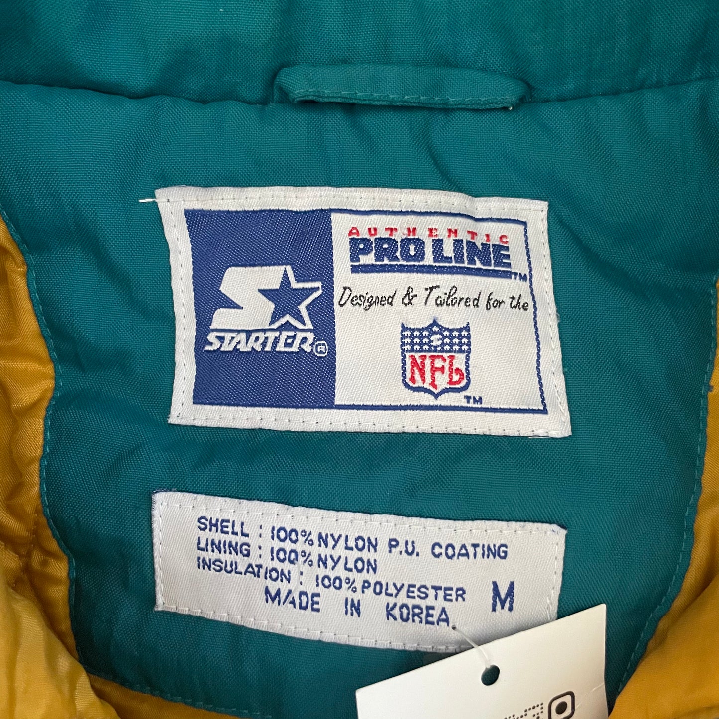 Vintage Jacksonville Jaguars banned logo STARTER jacket size MEDIUM