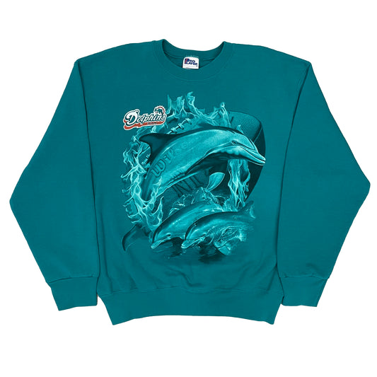 Vintage Miami Dolphins sweatshirt size LARGE