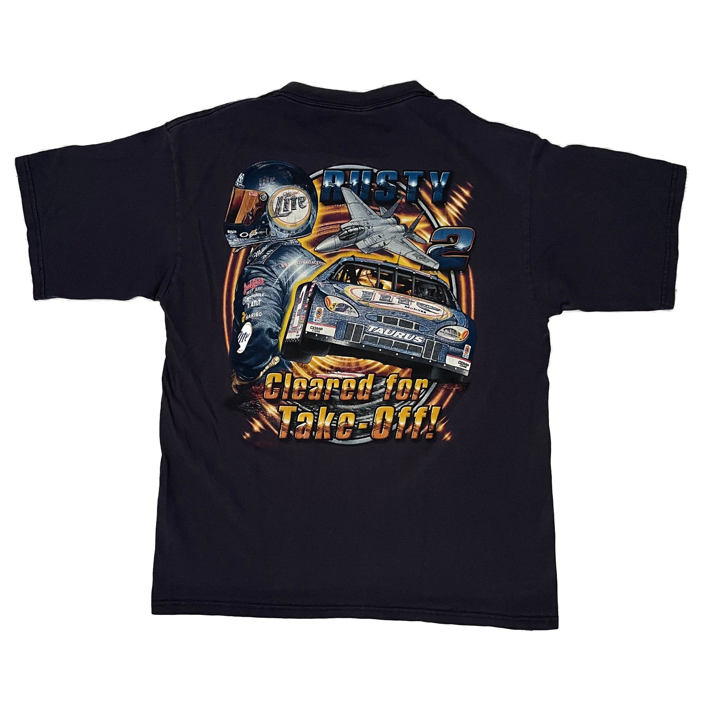 Rusty Wallace Licensed to Fly two-sided NASCAR shirt