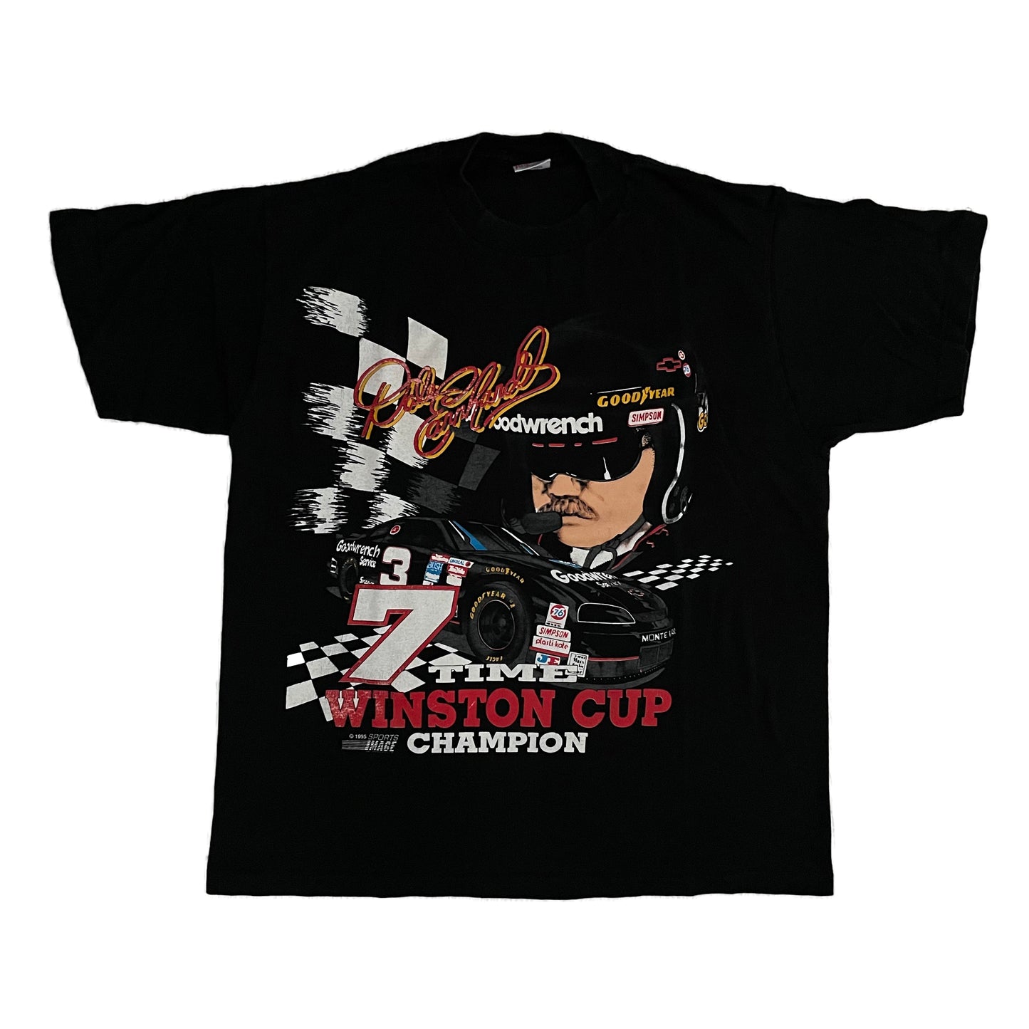 Dale Earnhardt 1995 two-sided NASCAR shirt