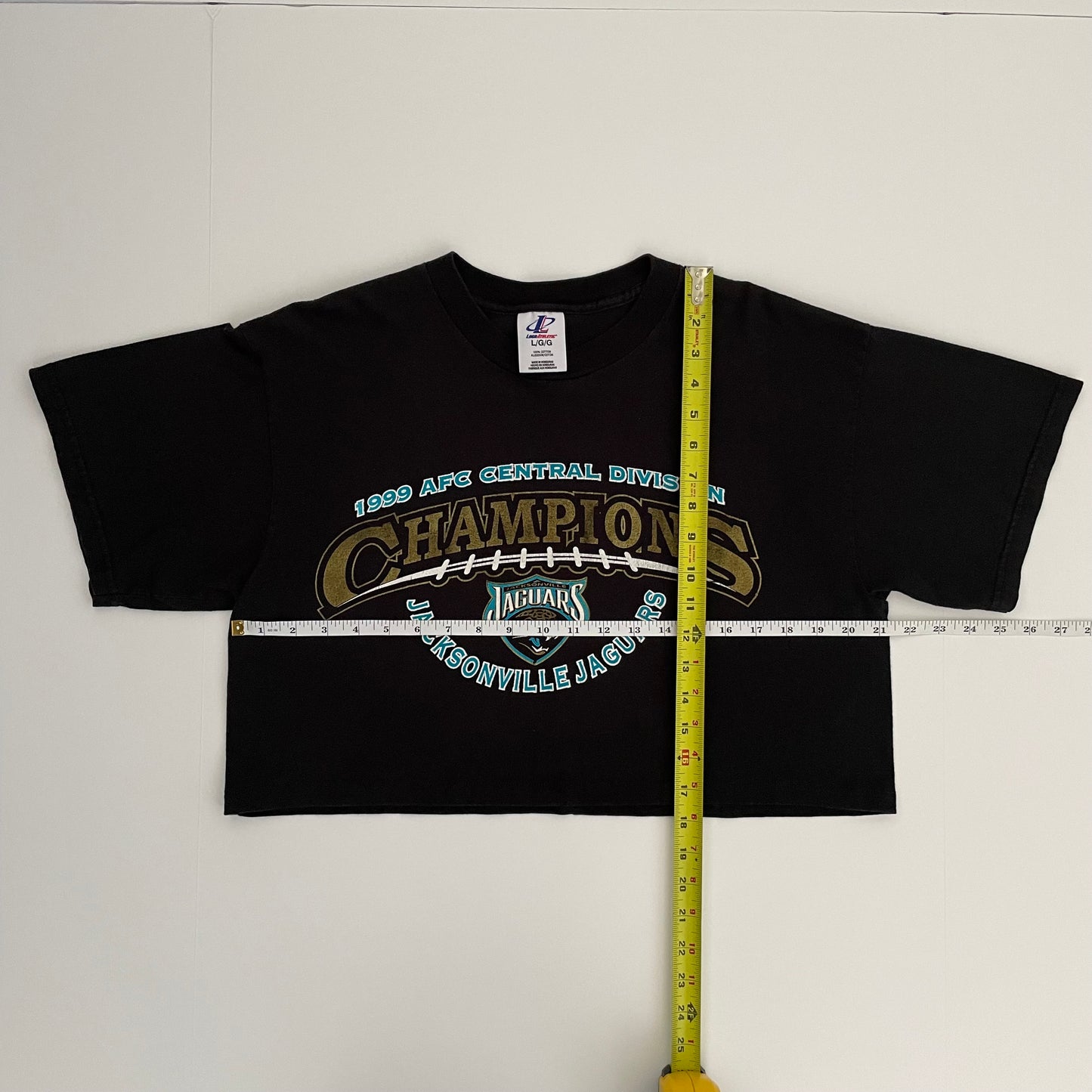 Vintage Jacksonville Jaguars 1999 LOGO ATHLETIC crop top size LARGE