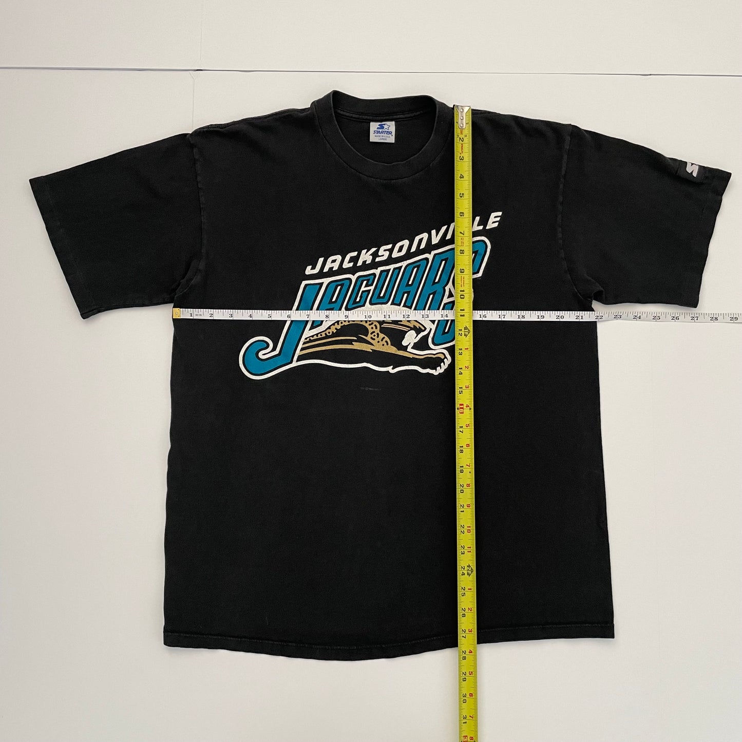 Vintage Jacksonville Jaguars 1993 banned logo STARTER shirt size LARGE