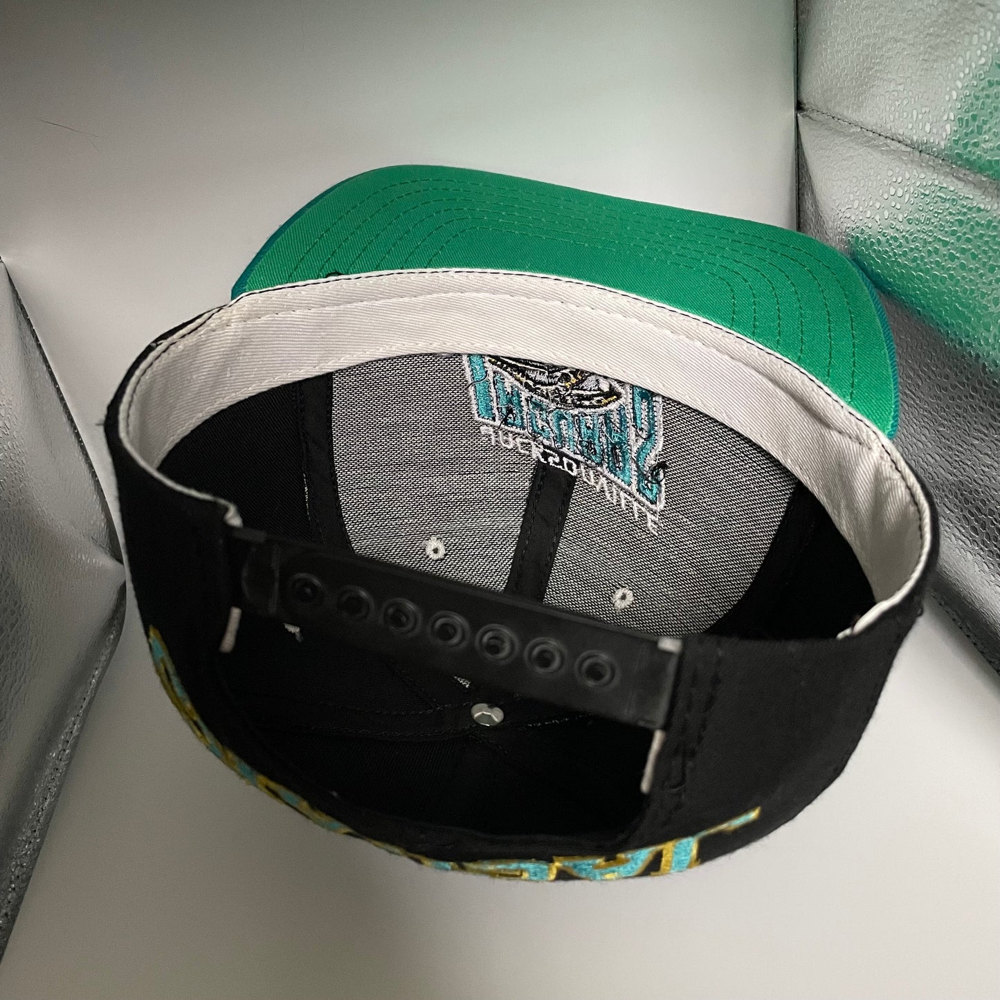 Vintage Jacksonville Jaguars AMERICAN NEEDLE "Blockhead" banned logo hat