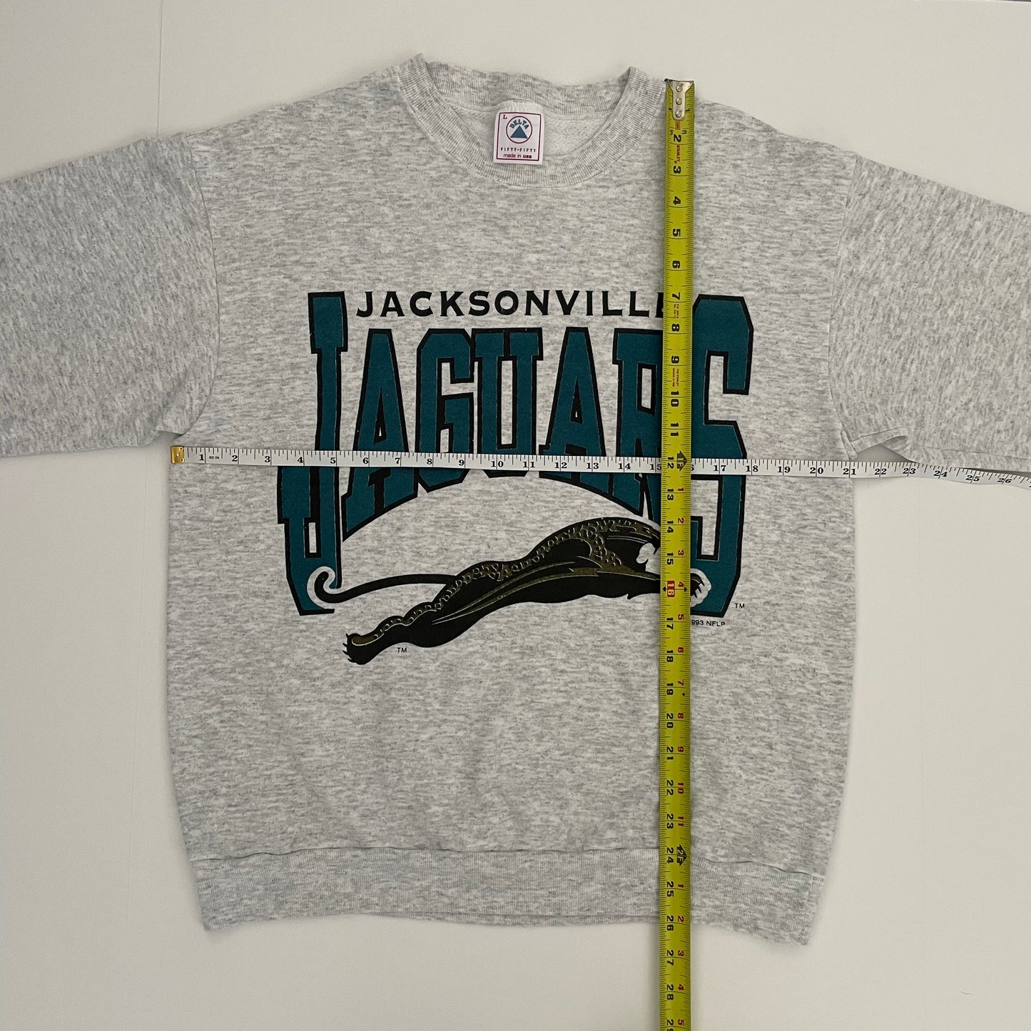 Vintage Jacksonville Jaguars 1993 banned logo sweatshirt size MEDIUM