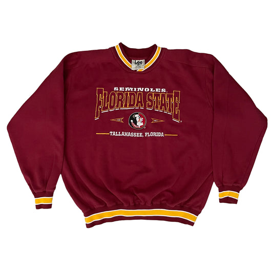 Florida State Seminoles FSU EMBROIDERED sweatshirt size LARGE