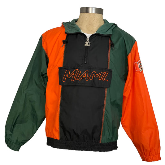 Miami Hurricanes UM STARTER windbreaker size SMALL