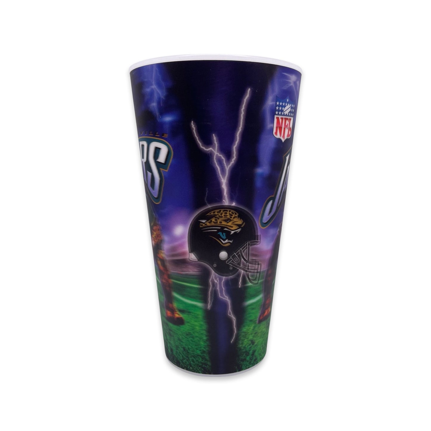 Vintage Jacksonville Jaguars DEADSTOCK Liquid Blue 3D plastic cup