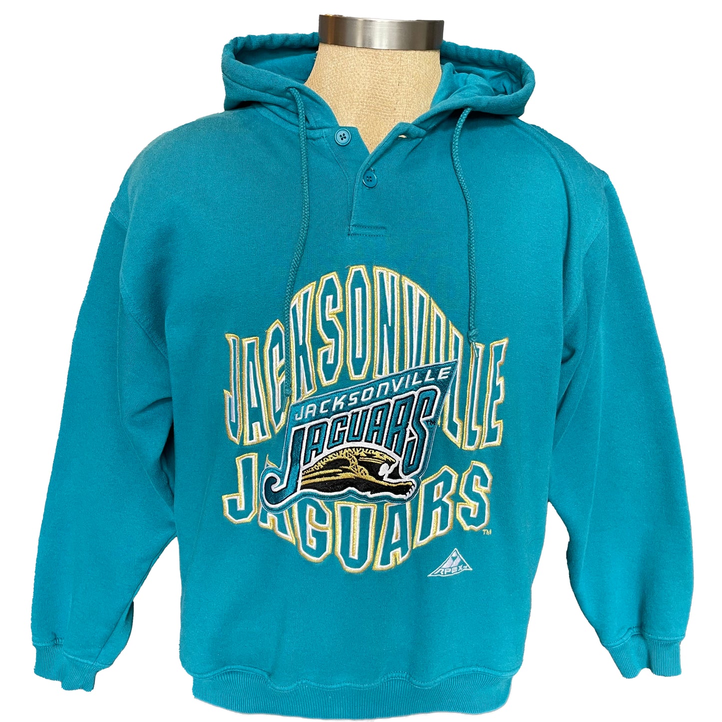Vintage Jacksonville Jaguars banned logo embroidered APEX hoodie size LARGE