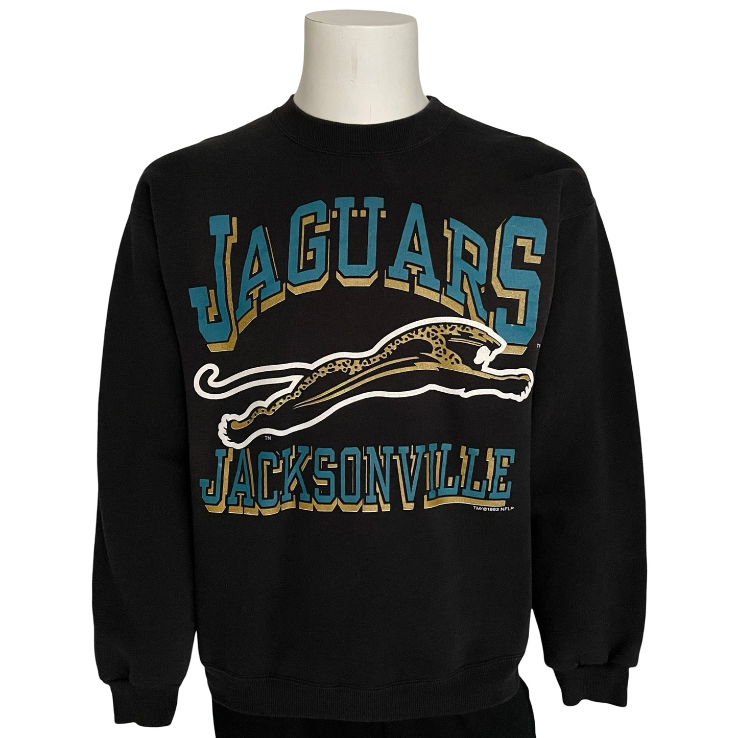 Vintage Jacksonville Jaguars 1993 banned logo sweatshirt size MEDIUM