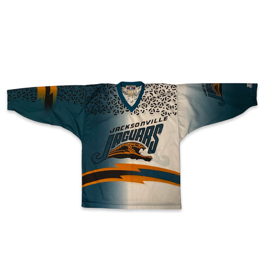 Vintage Jacksonville Jaguars RARE banned logo STARTER jersey size LARGE