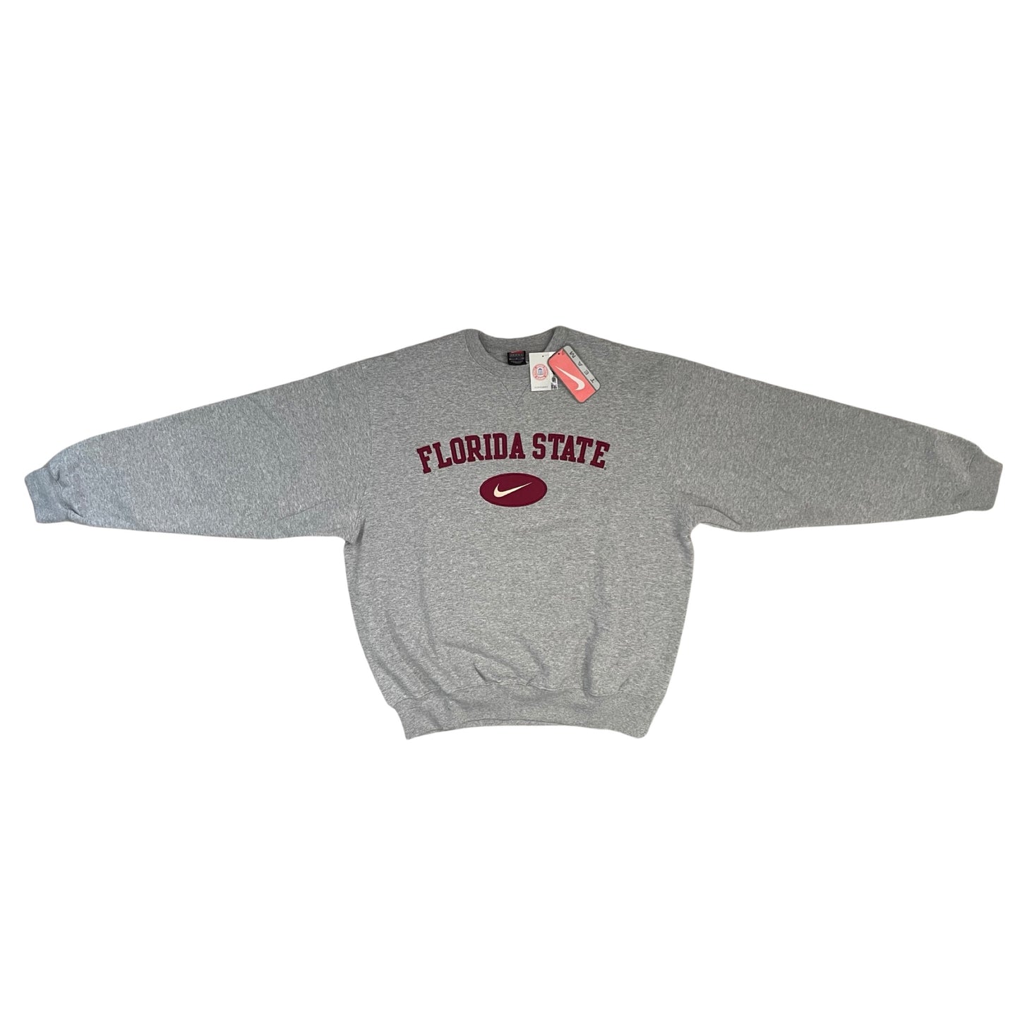 Florida State Seminoles FSU EMBROIDERED DEADSTOCK NIKE sweatshirt size LARGE