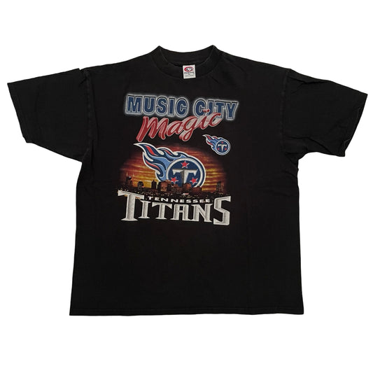 Tennessee Titans Vintage Music City True Fan skyline shirt size XL