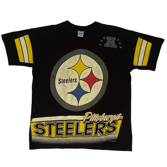 Vintage Pittsburgh Steelers AOP shirt size LARGE