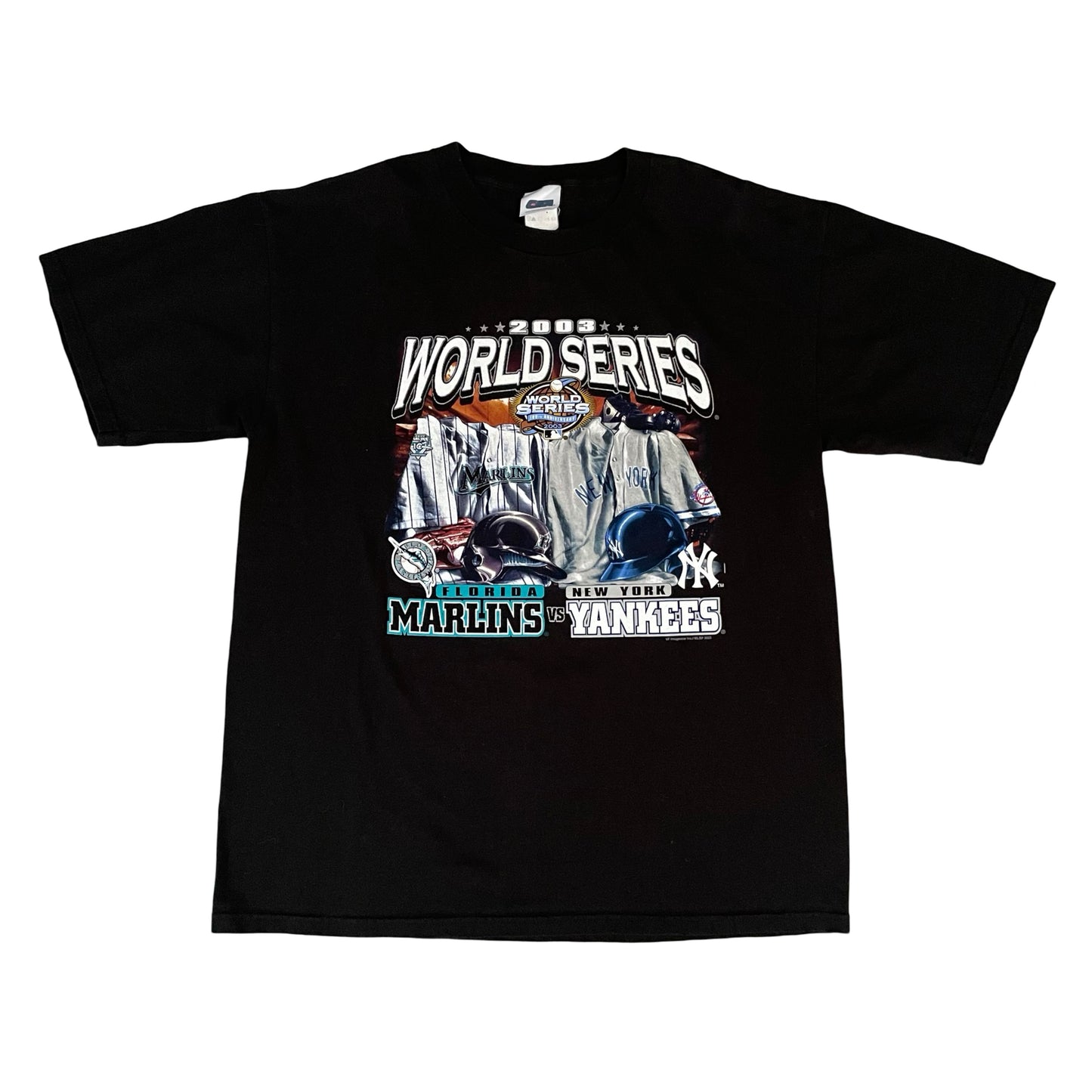 Vintage Miami / Florida Marlins New York Yankees 2003 World Series shirt size XL