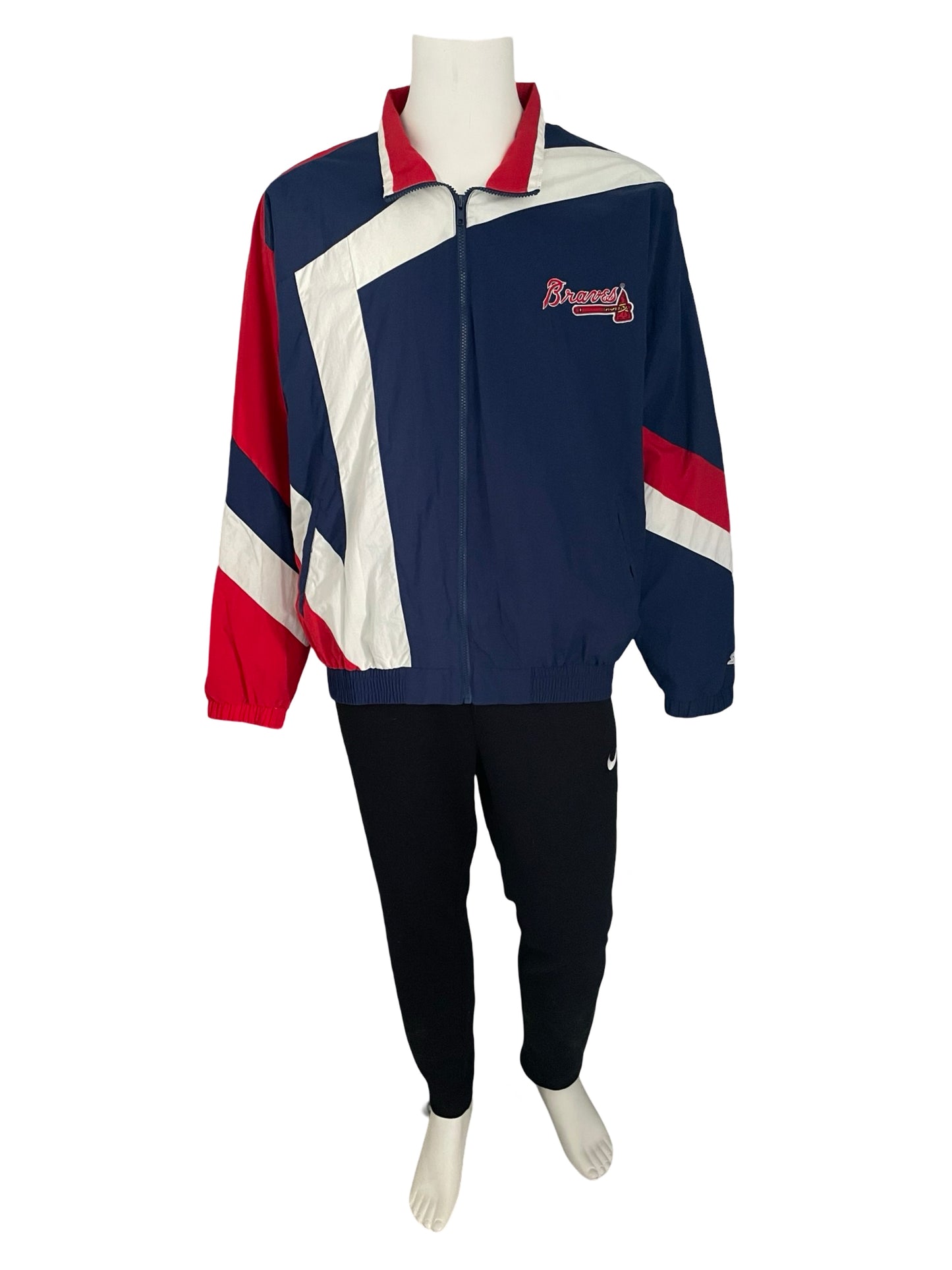 Vintage Atlanta Braves STARTER windbreaker size XL