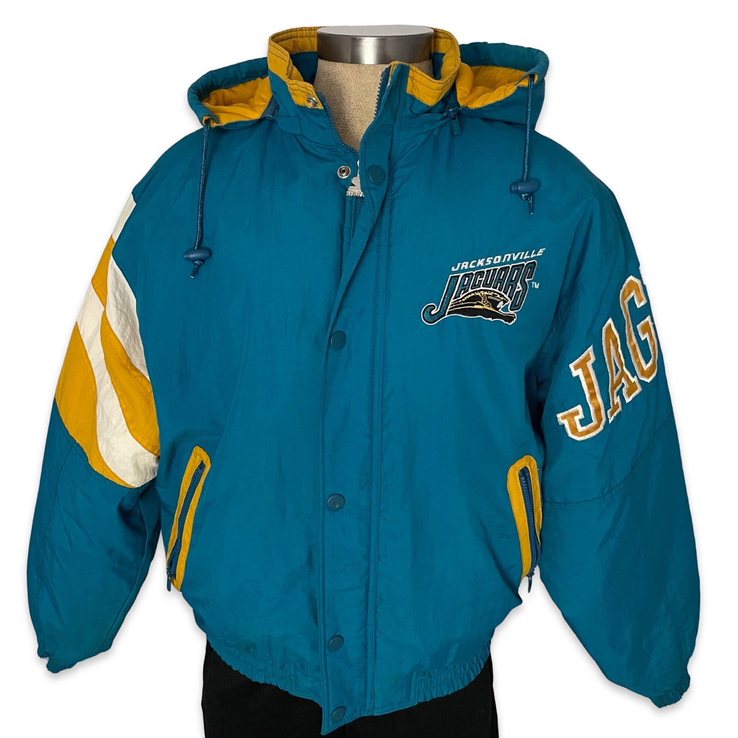 Vintage Jacksonville Jaguars STARTER banned logo split jacket size LARGE