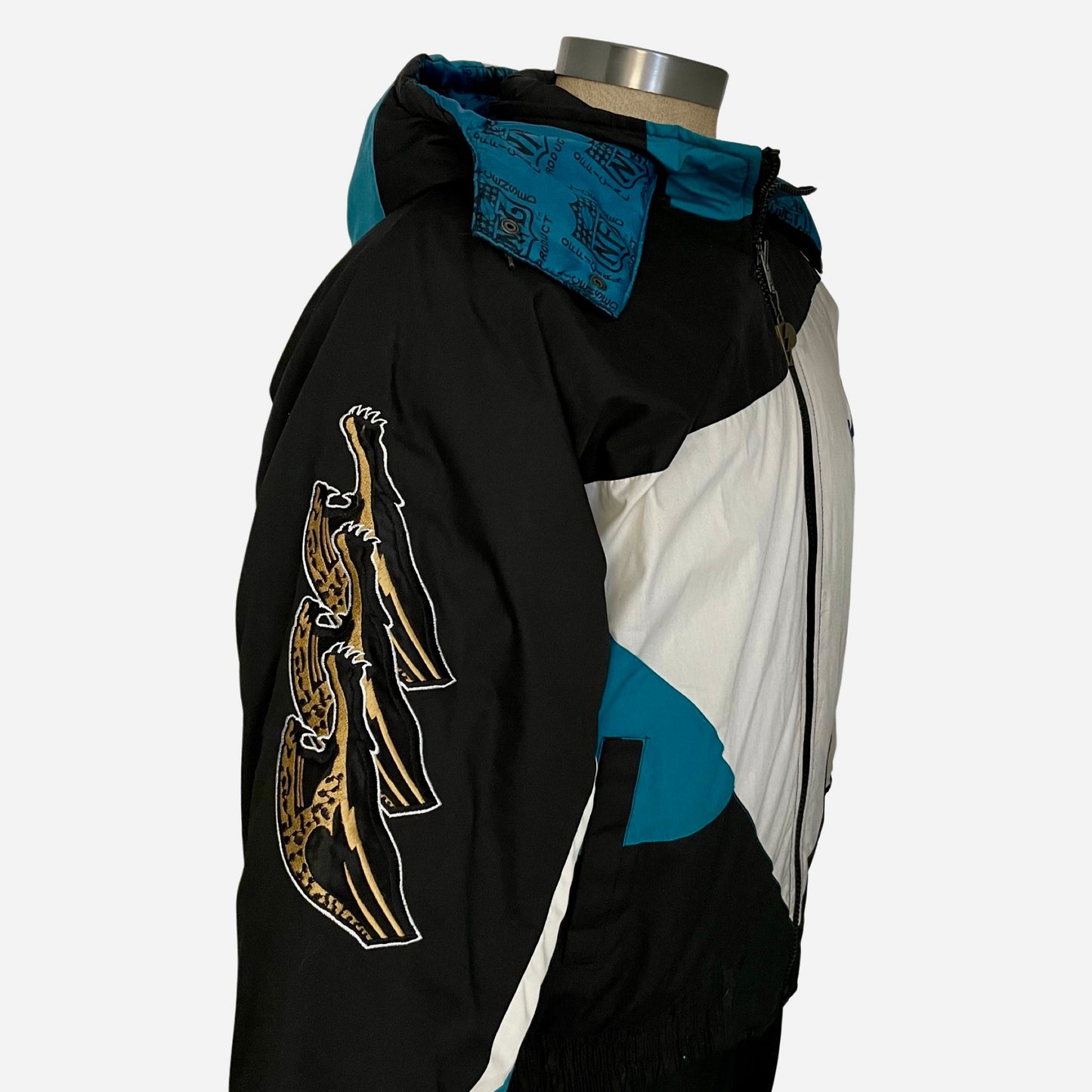 Vintage Jacksonville Jaguars banned logo PRO PLAYER jacket size LARGE