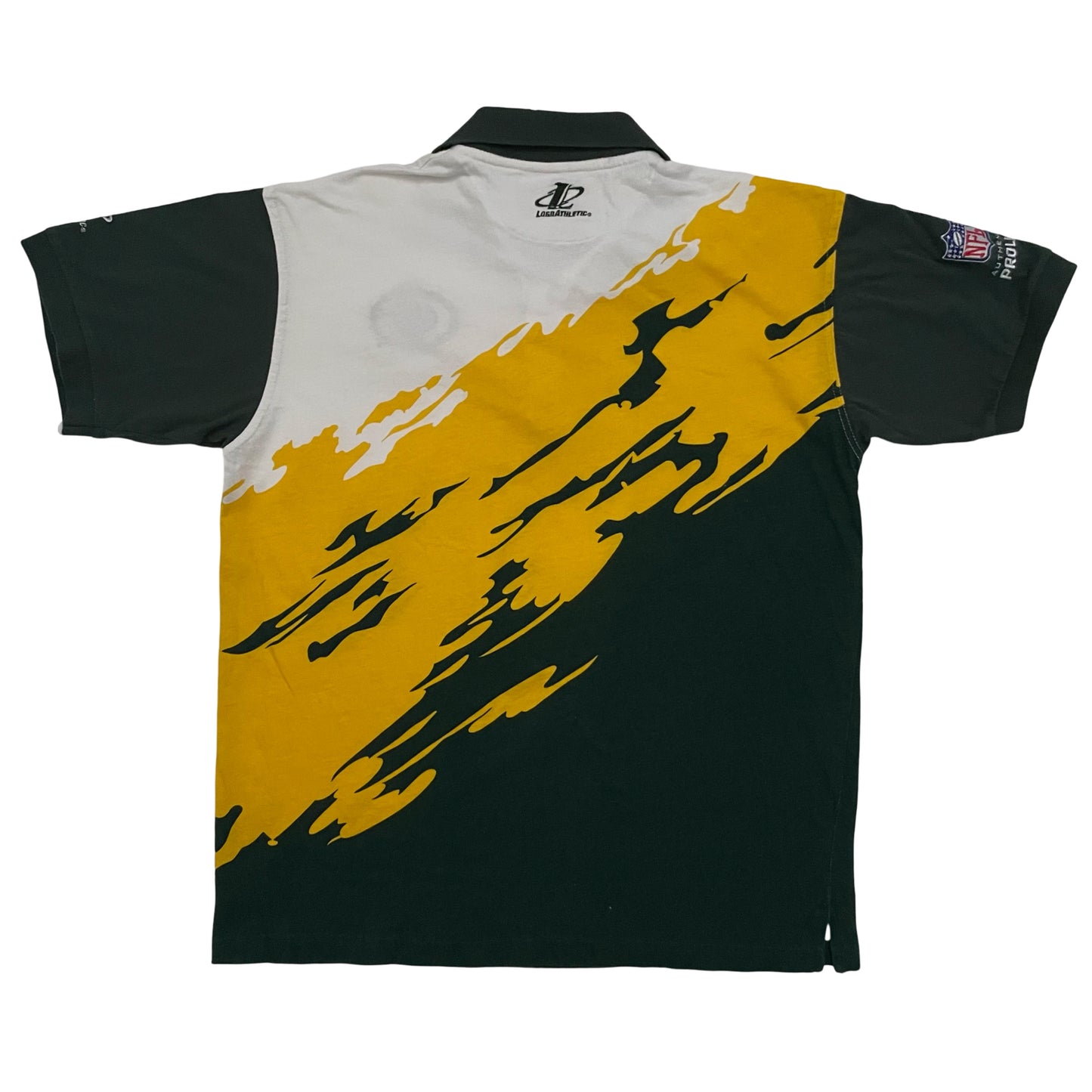 Vintage Green Bay Packers Splash Polo shirt size LARGE