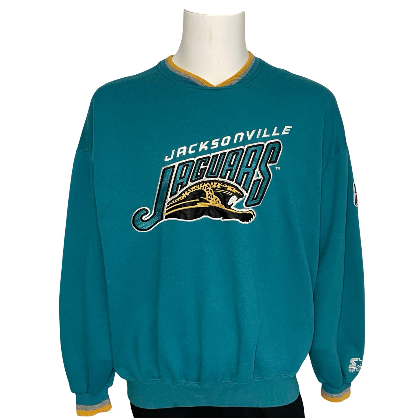 Vintage Jacksonville Jaguars embroidered STARTER sweatshirt size XL