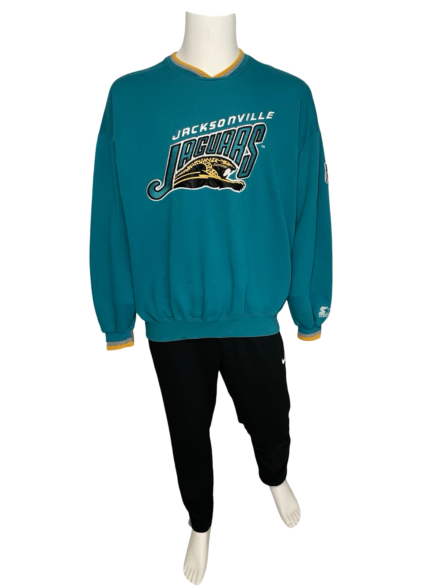 Vintage Jacksonville Jaguars embroidered STARTER sweatshirt size XL