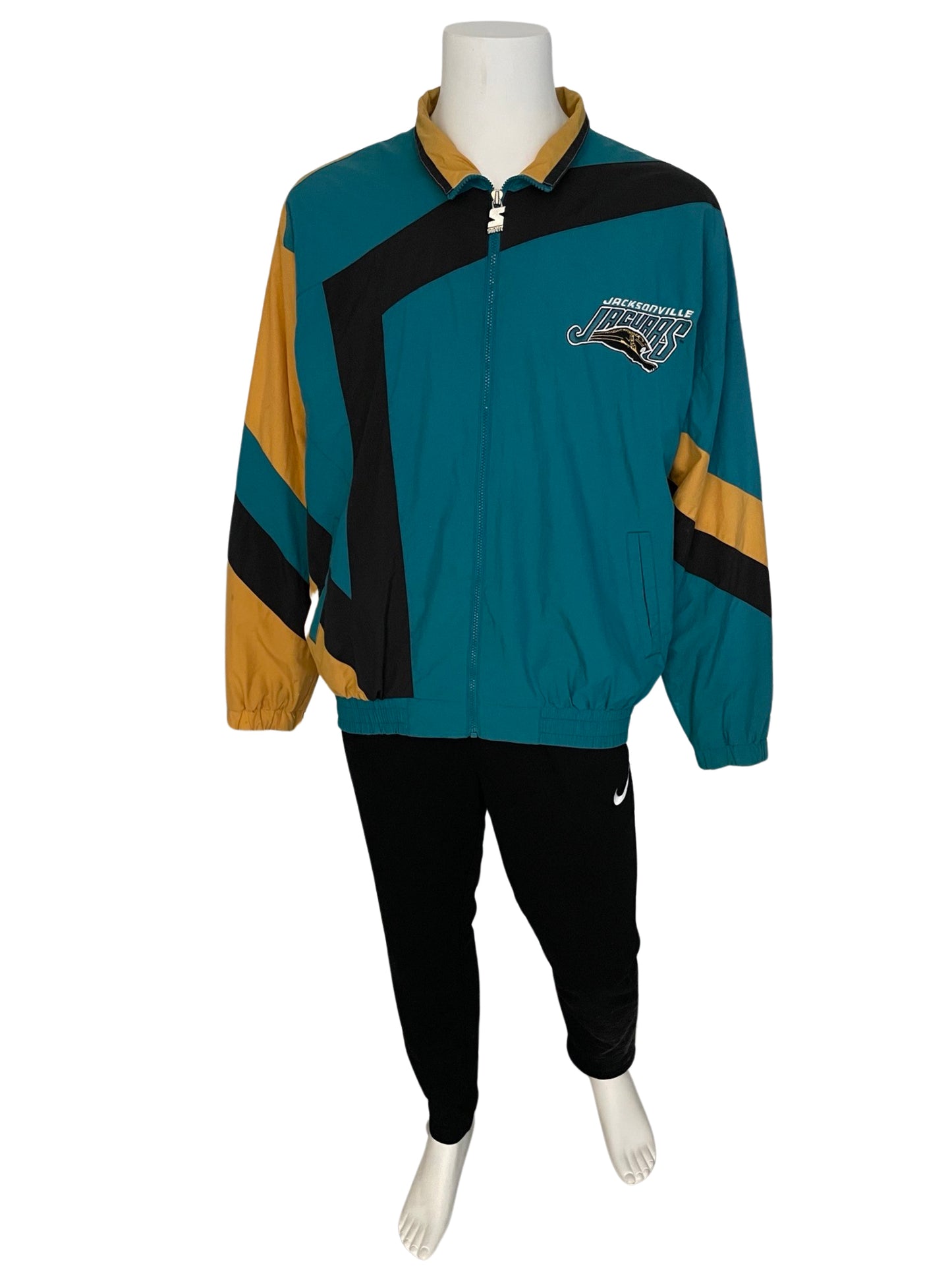 Vintage Jacksonville Jaguars banned logo STARTER windbreaker size XL