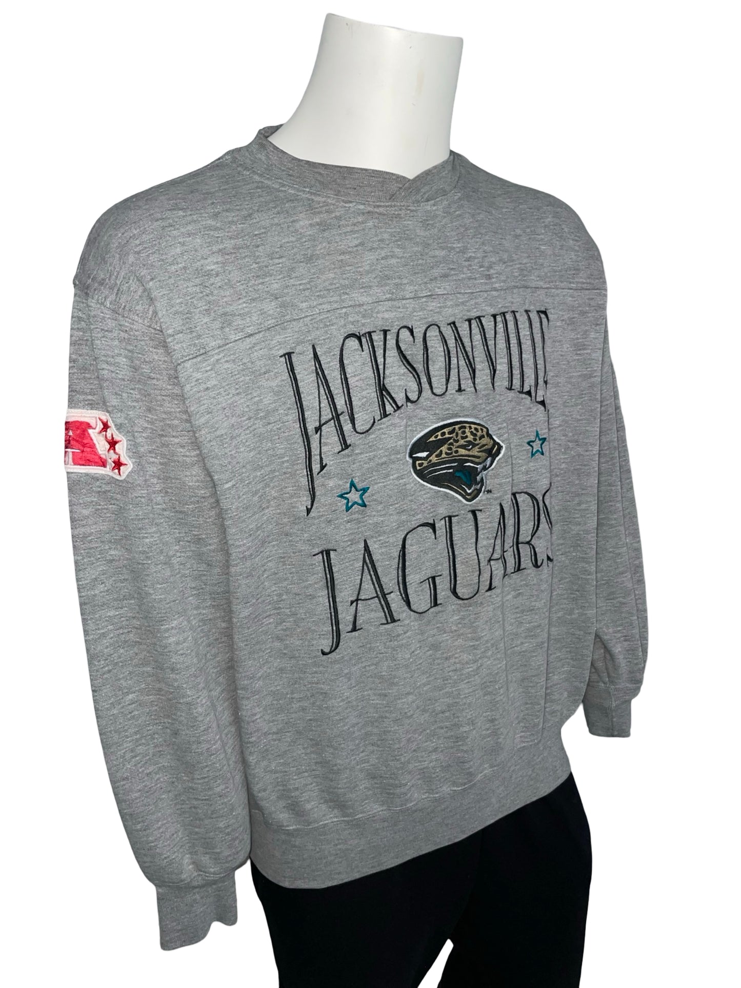 Vintage Jacksonville Jaguars embroidered sweatshirt size MEDIUM