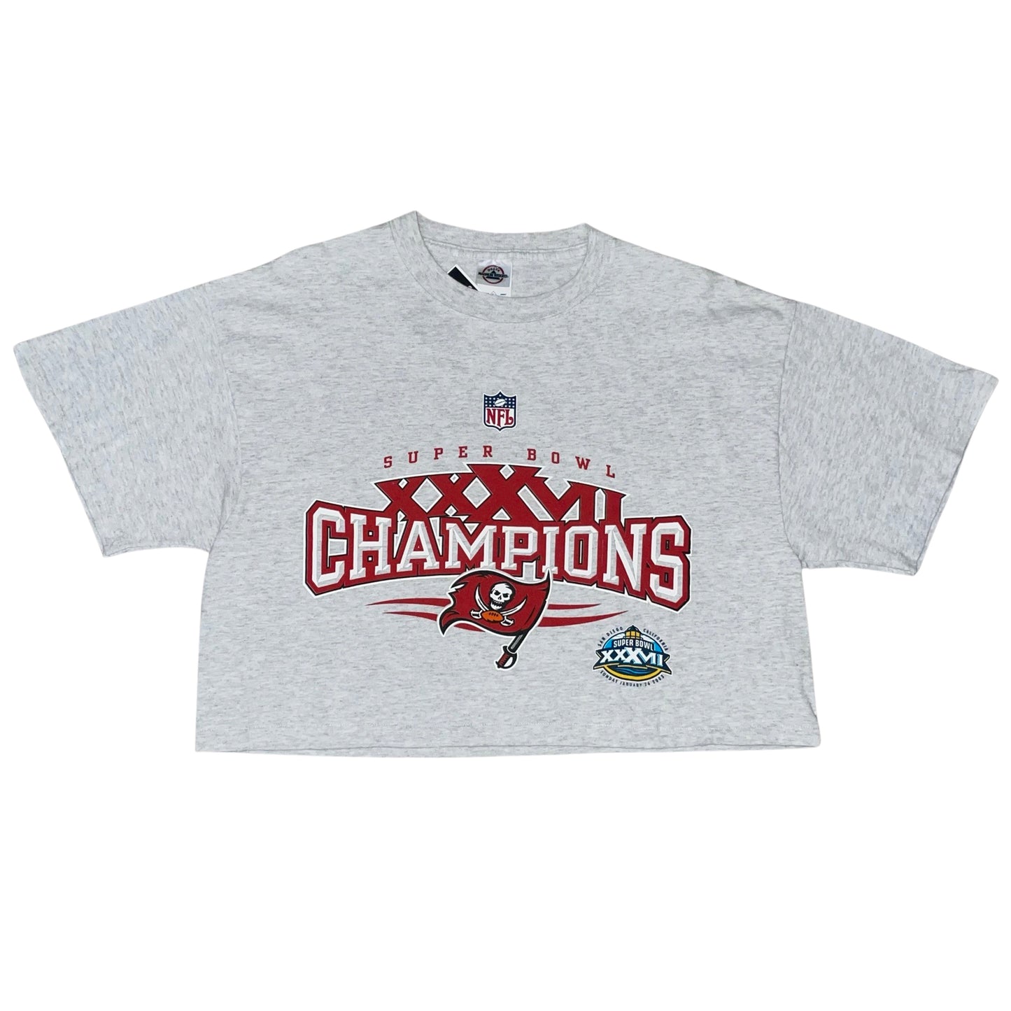 Vintage Tampa Bay Buccaneers Super Bowl XXXVII Champions crop top size LARGE