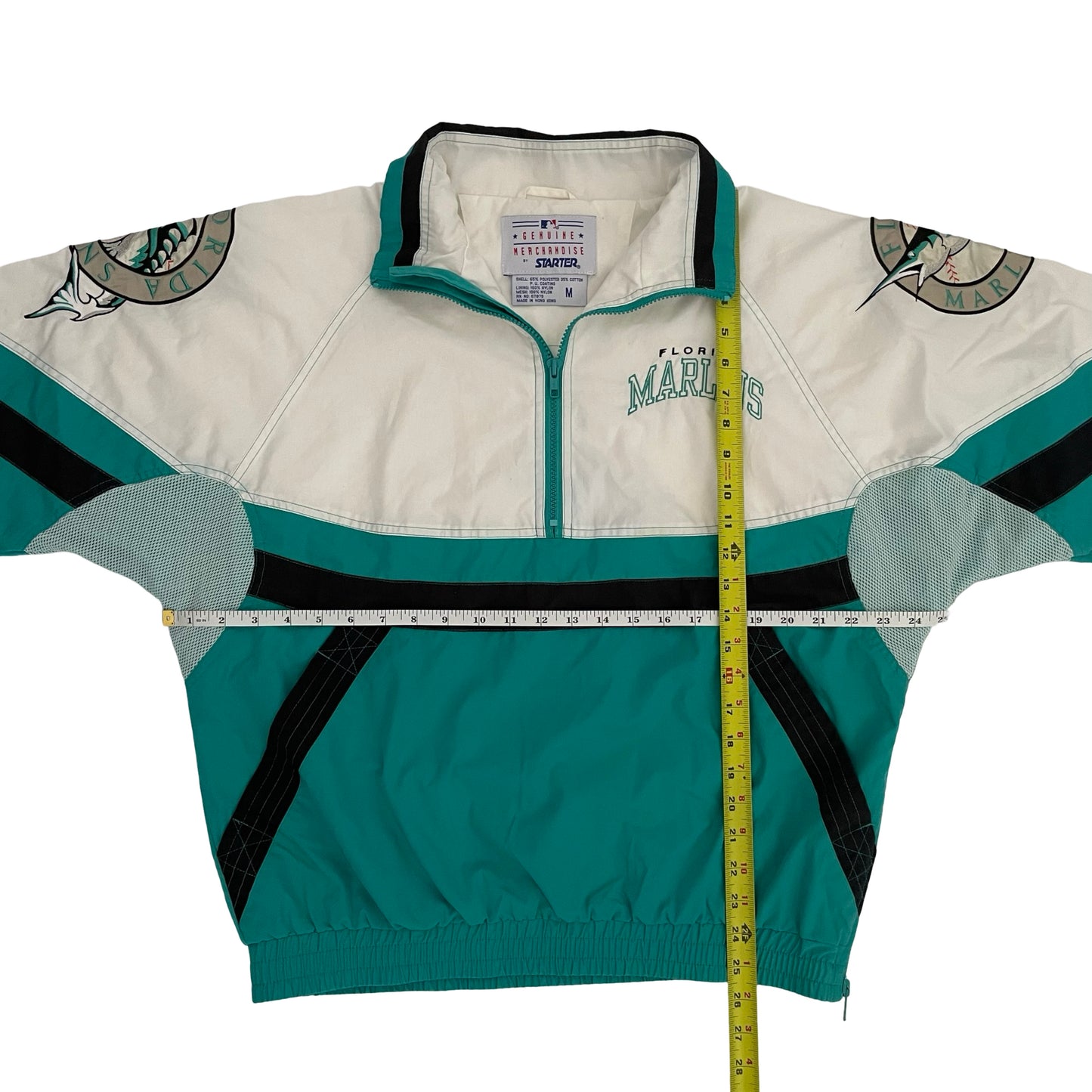 Vintage Miami / Florida Marlins STARTER windbreaker size MEDIUM